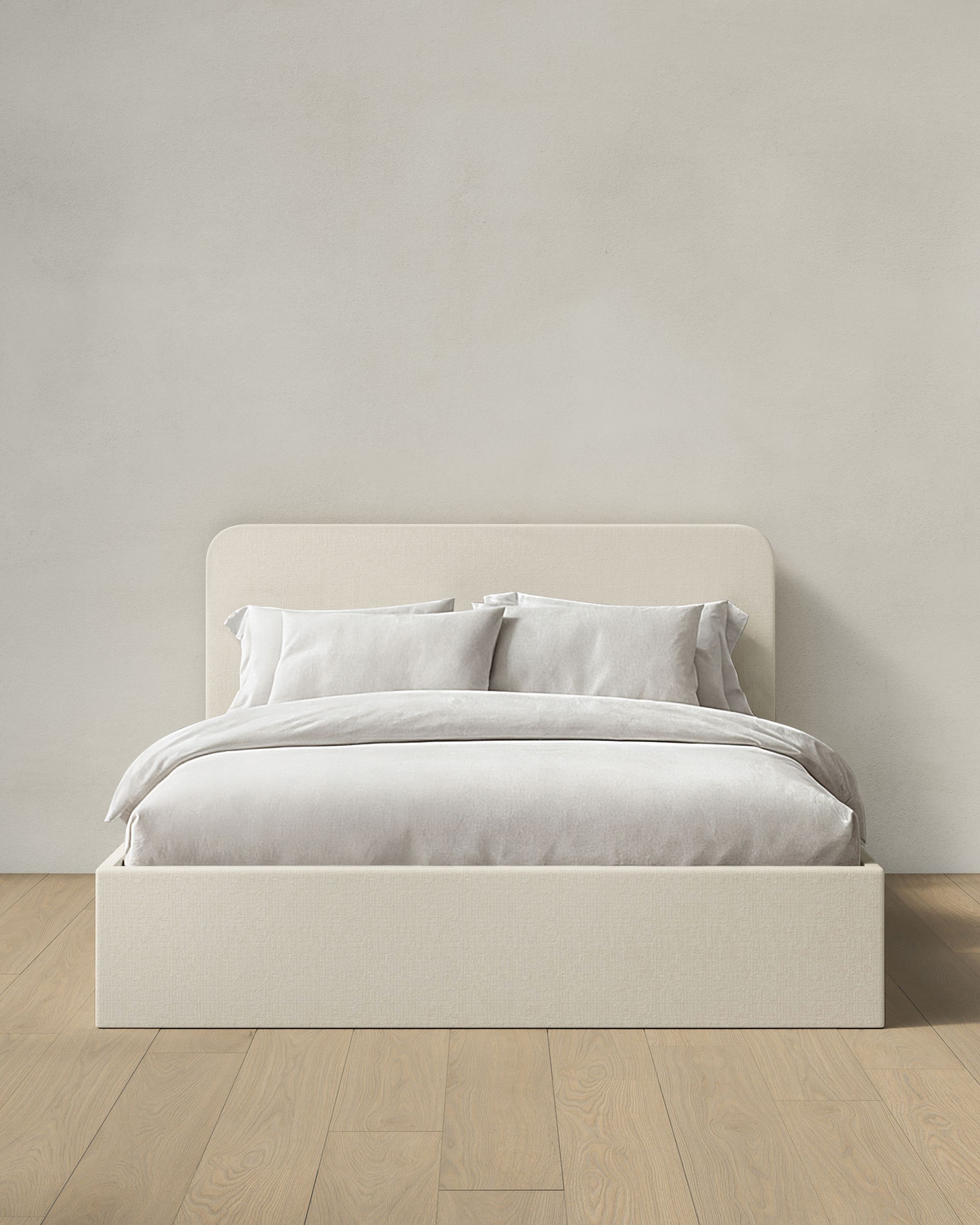 100% Linen Curved Bed