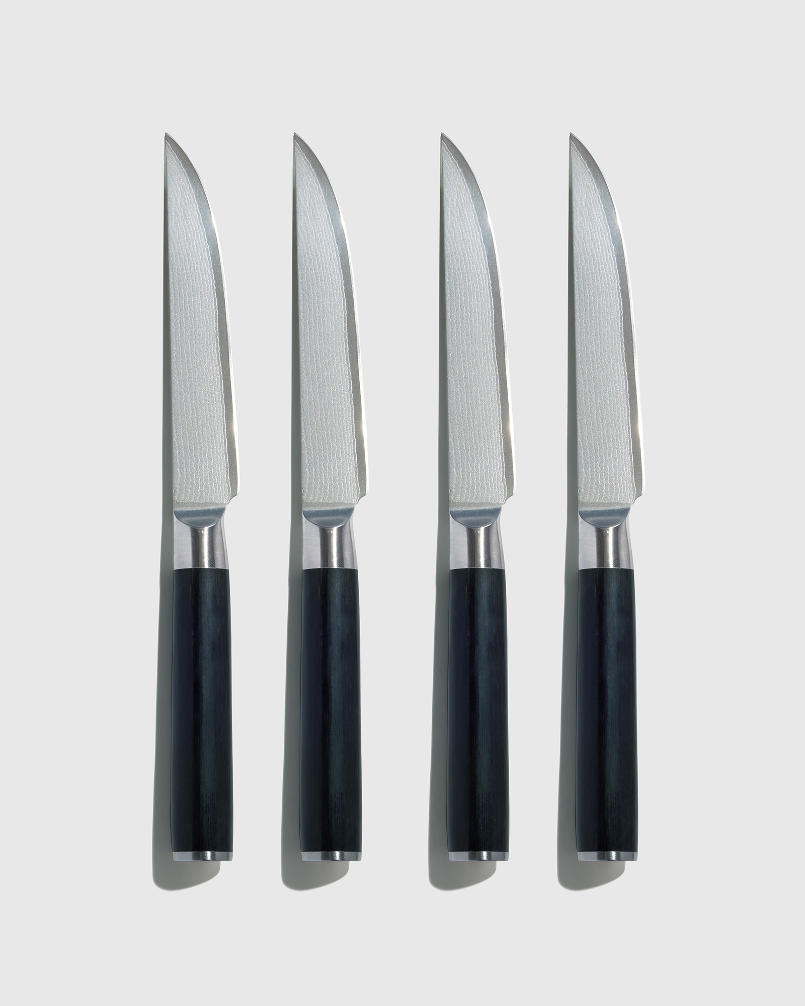 Japanese Damascus Steel Steak Knife, Set of 4