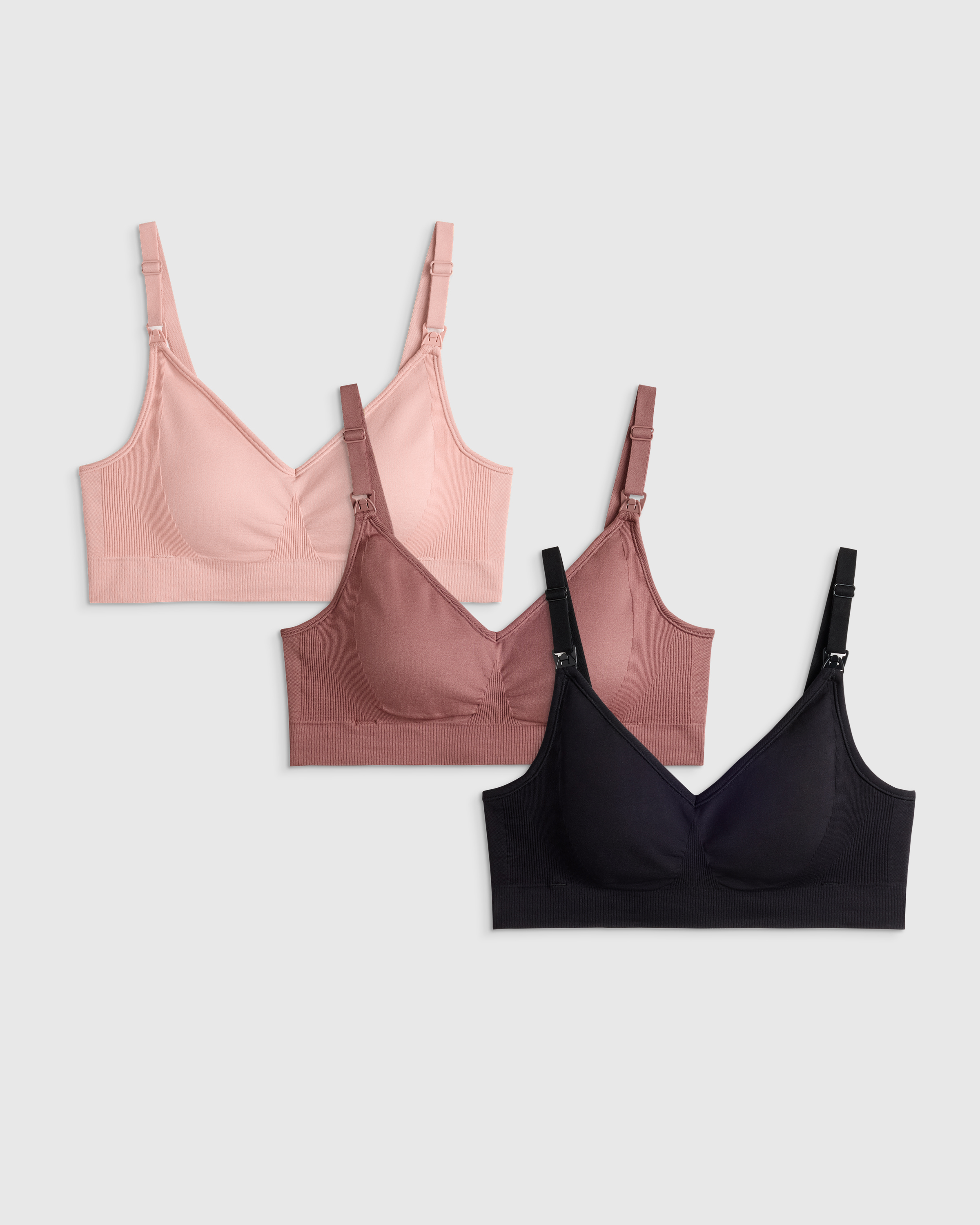 Seamless Nursing Bra 3 Pack Bundle