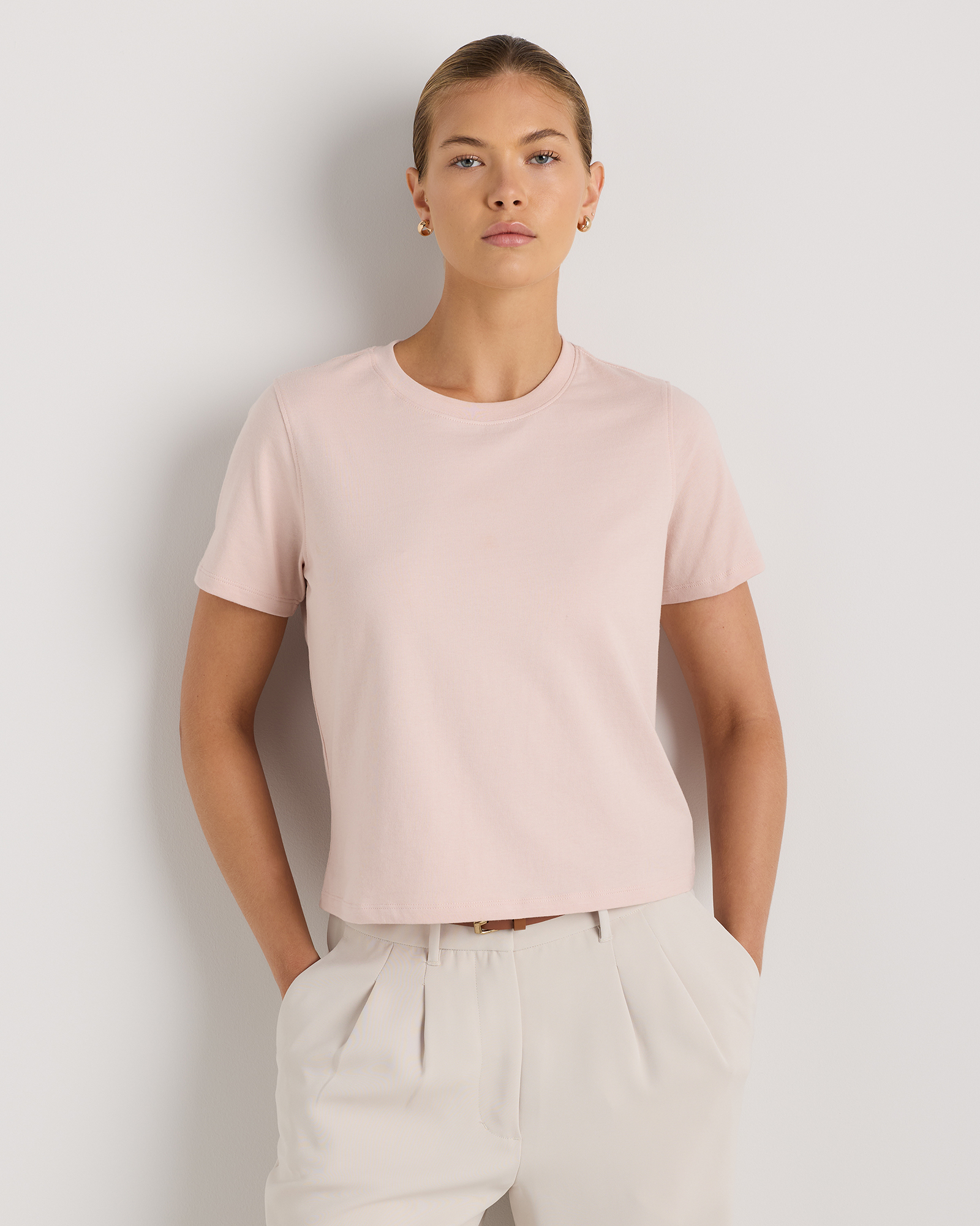 100% Organic Cotton Boxy Crewneck Tee