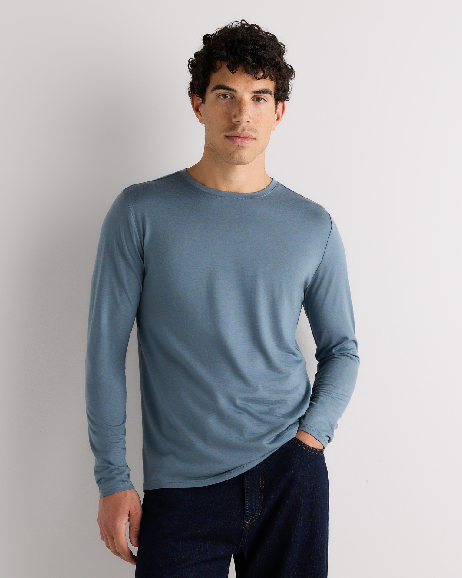 100% Merino Wool All-Season Long Sleeve Base Layer Tee