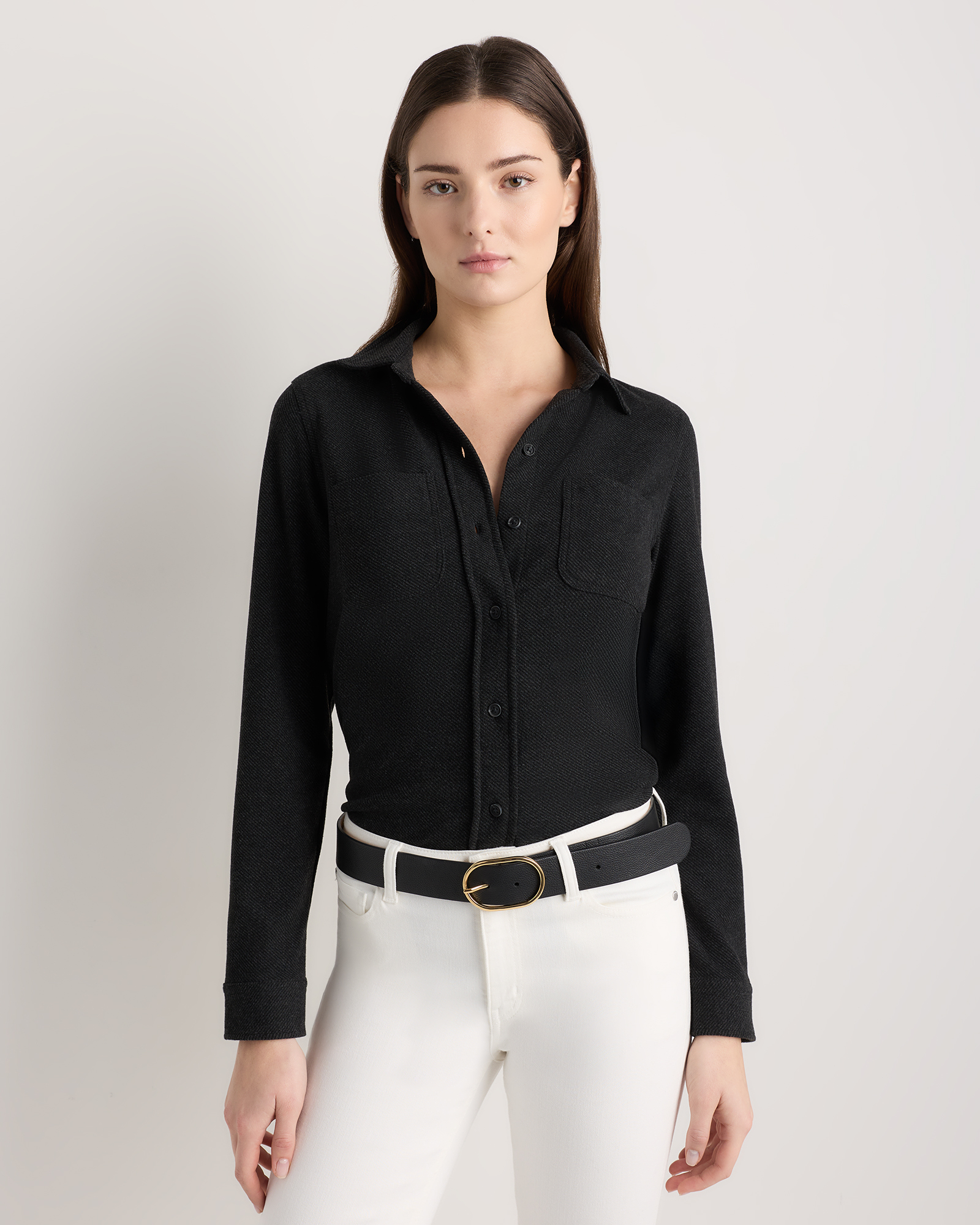 Stretch Sweater Fleece Shirt