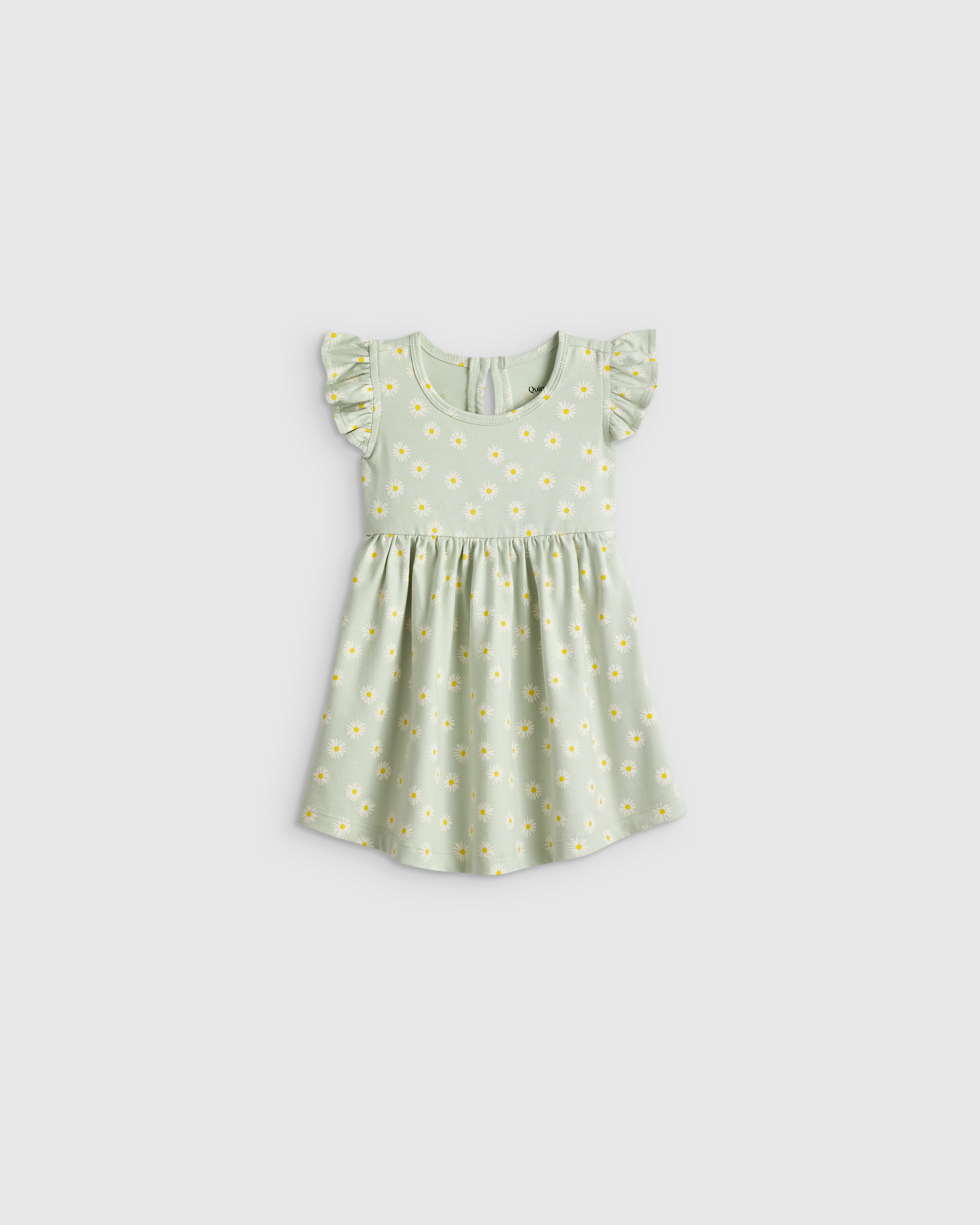 Organic Cotton Sleeveless Ruffle Dress