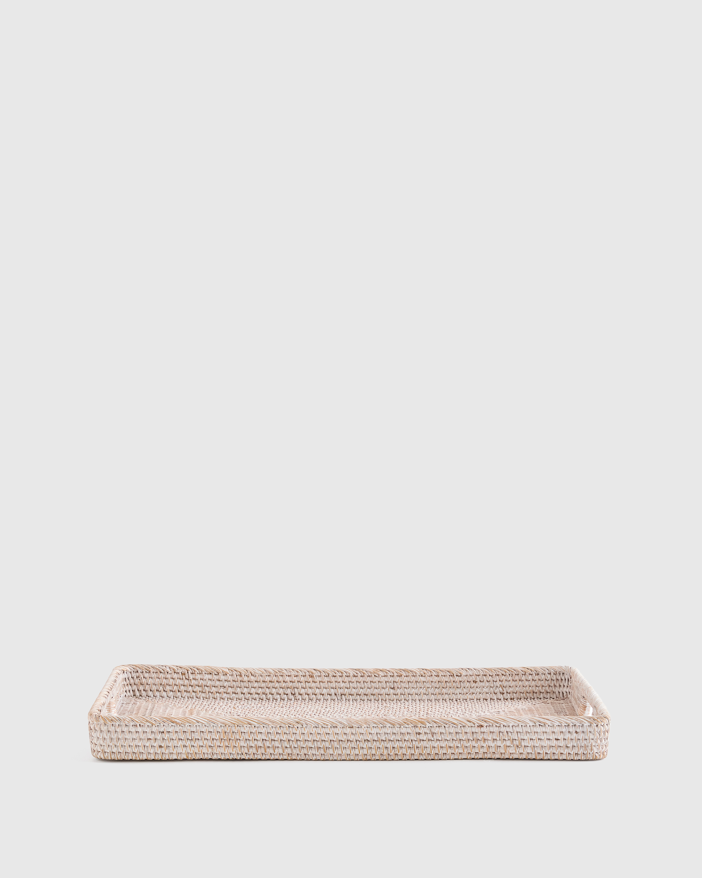 Handwoven Rattan Rectangular Tray