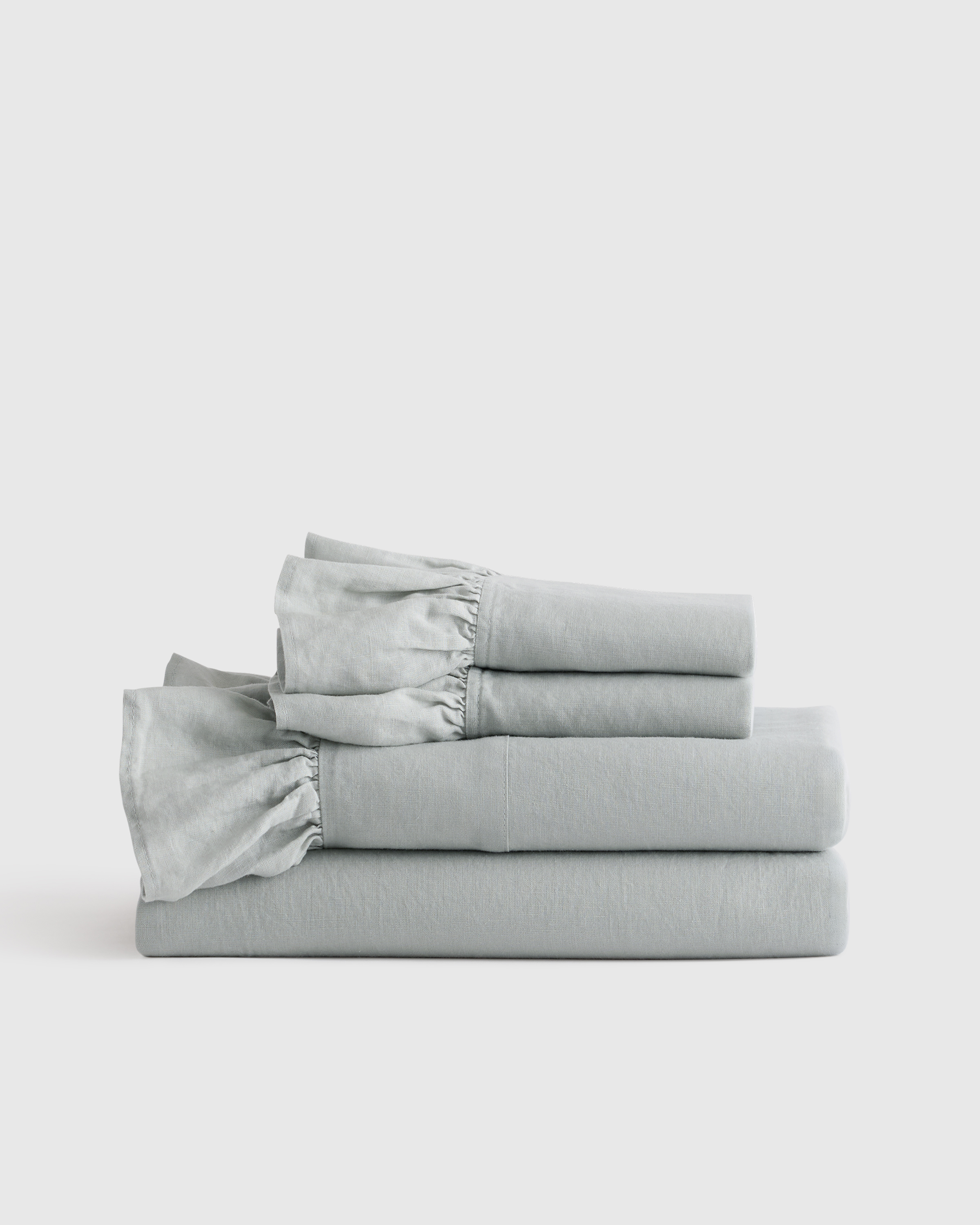 European Linen Ruffle Sheet Set