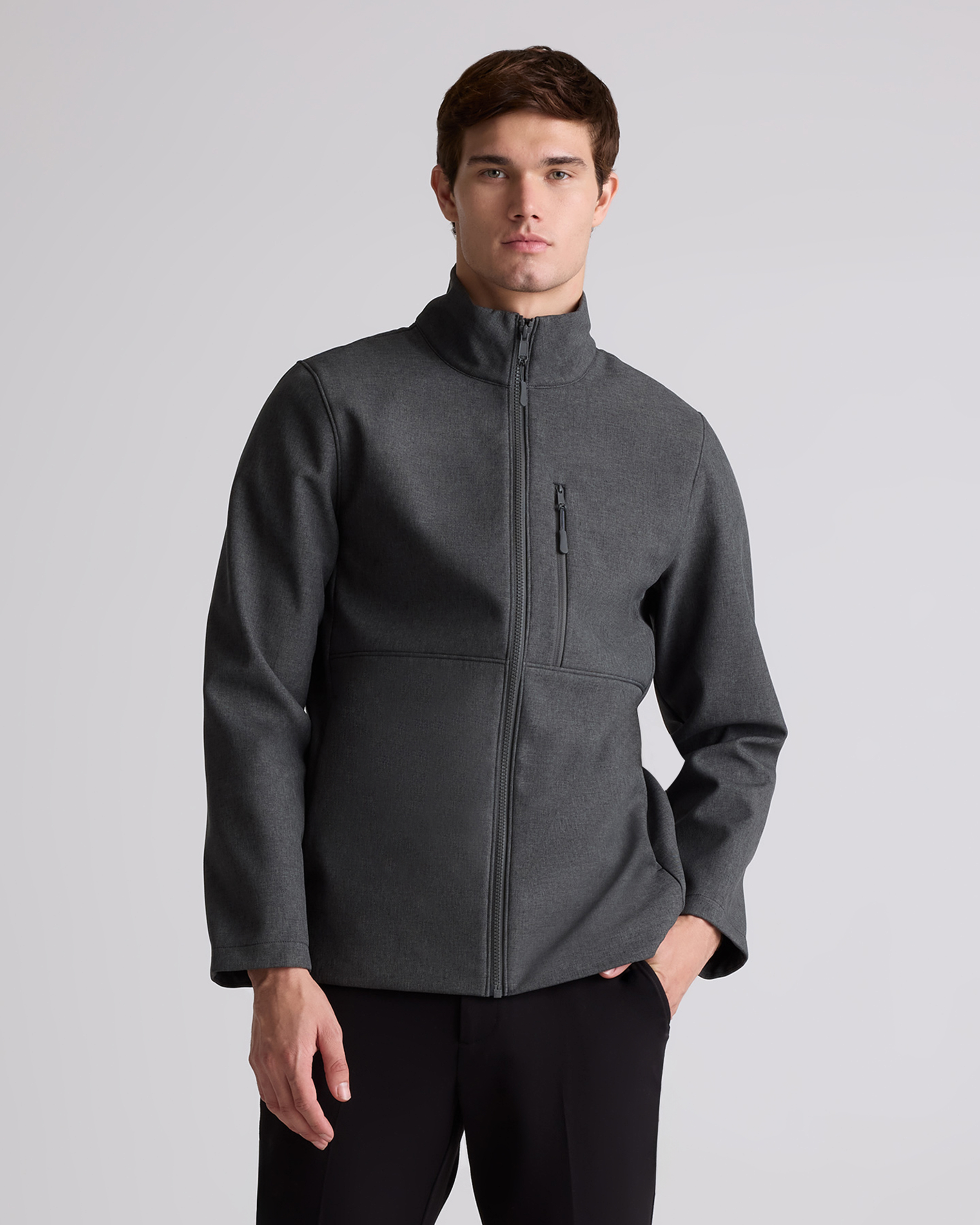 Softshell Fleece-Lined Full-Zip Jacket