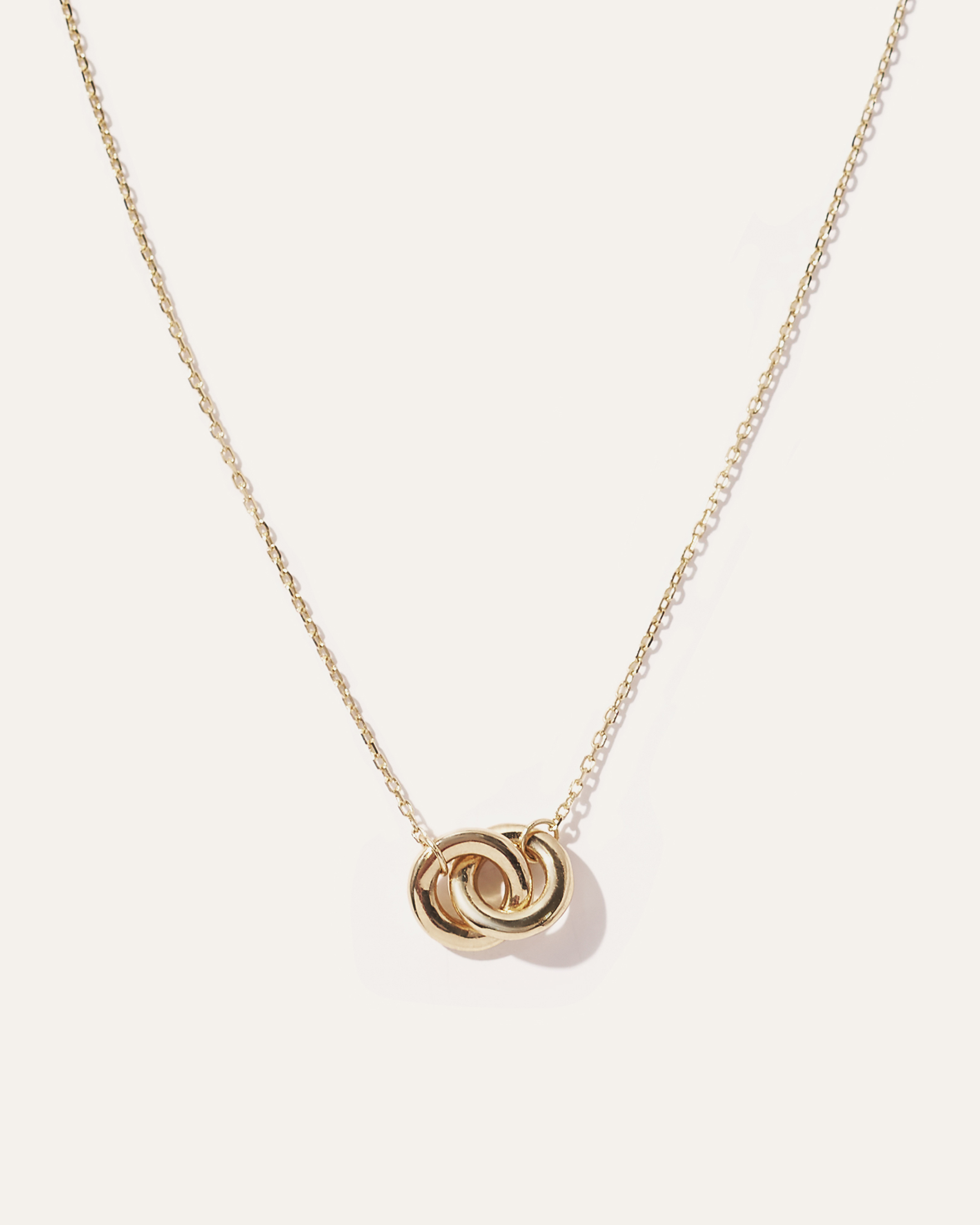 14K Gold Interlock Necklace