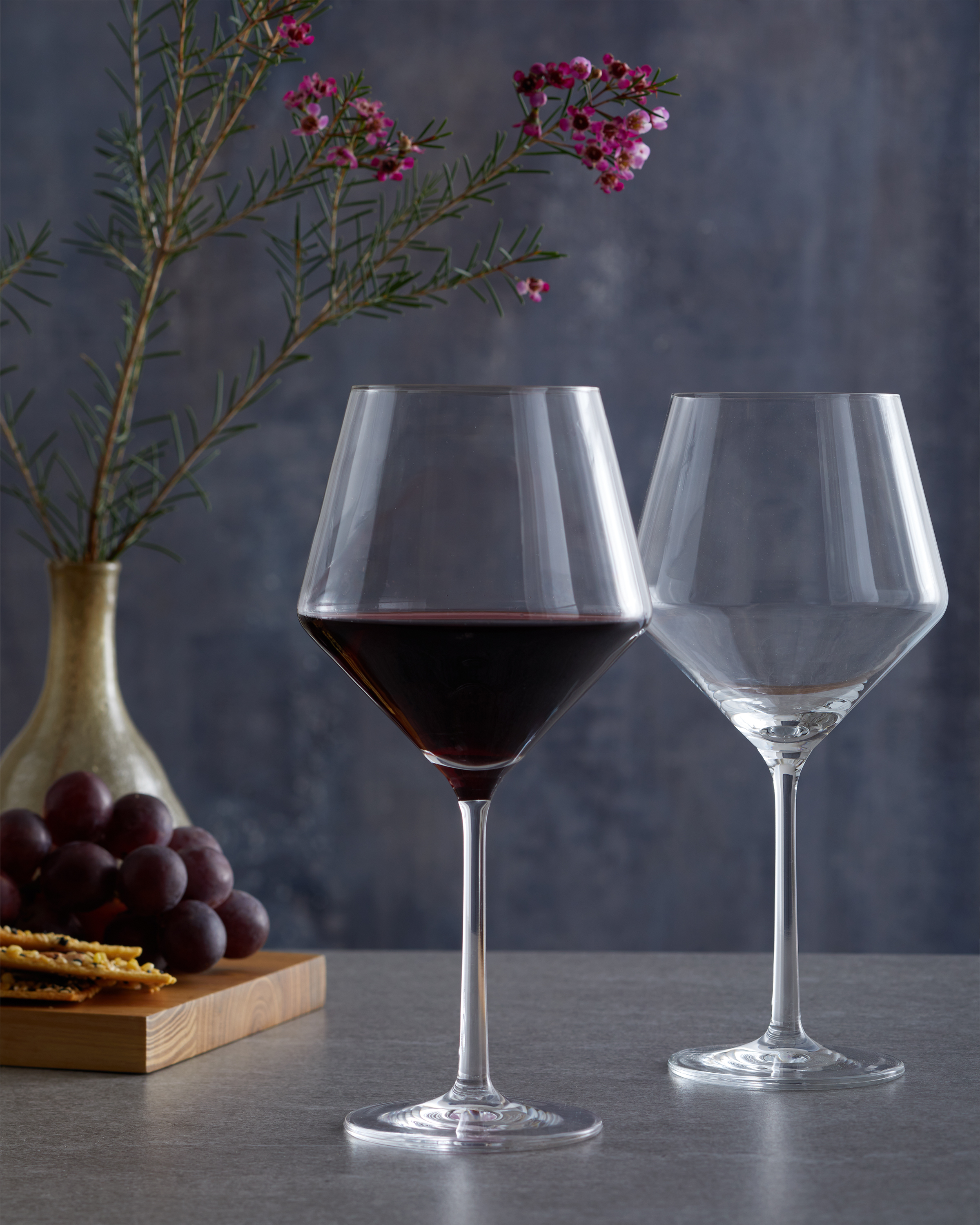 Pure Burgundy Wine Glass, Set of 6