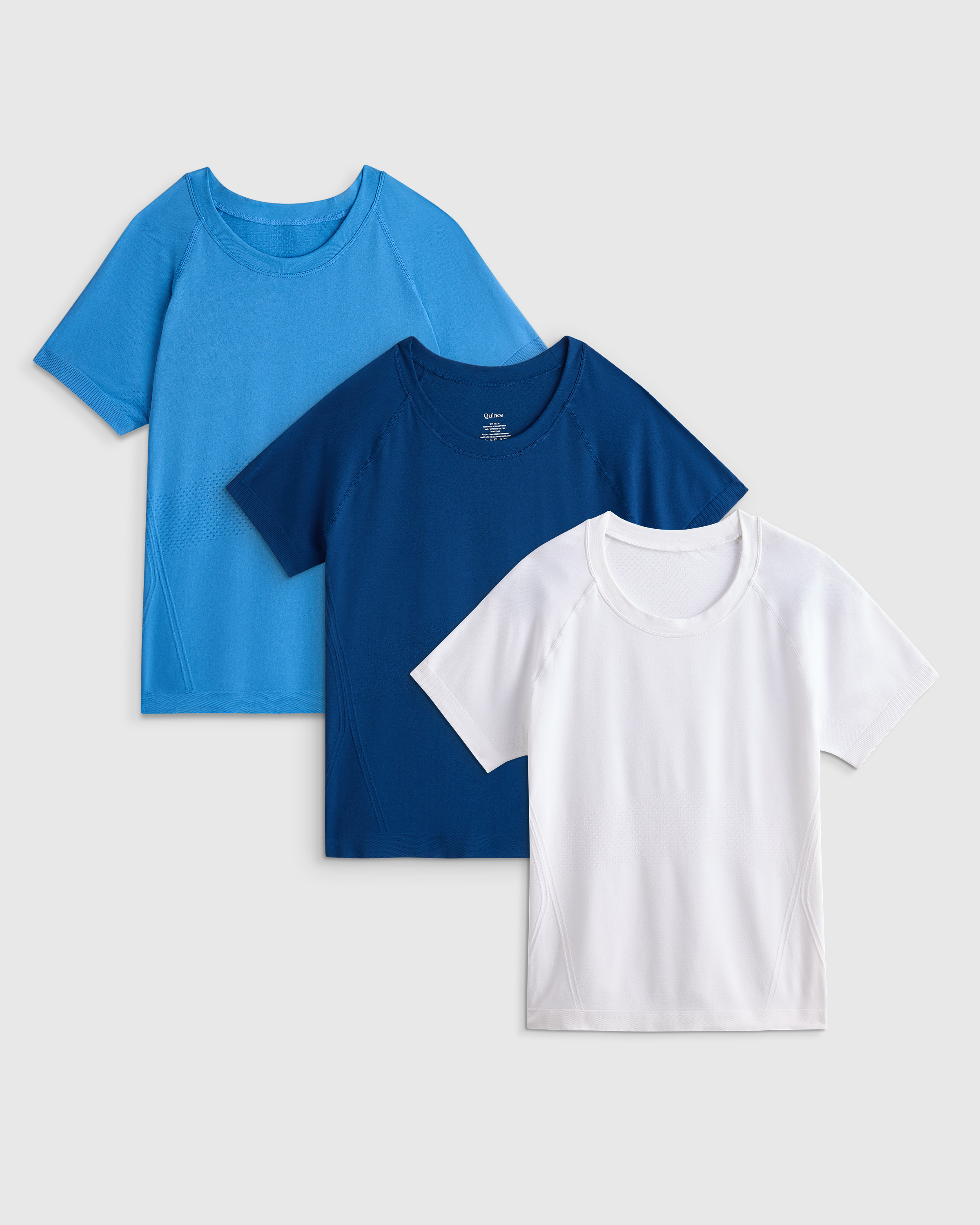 Women's Seamless Waist-Length Tee 3 Pack Bundle