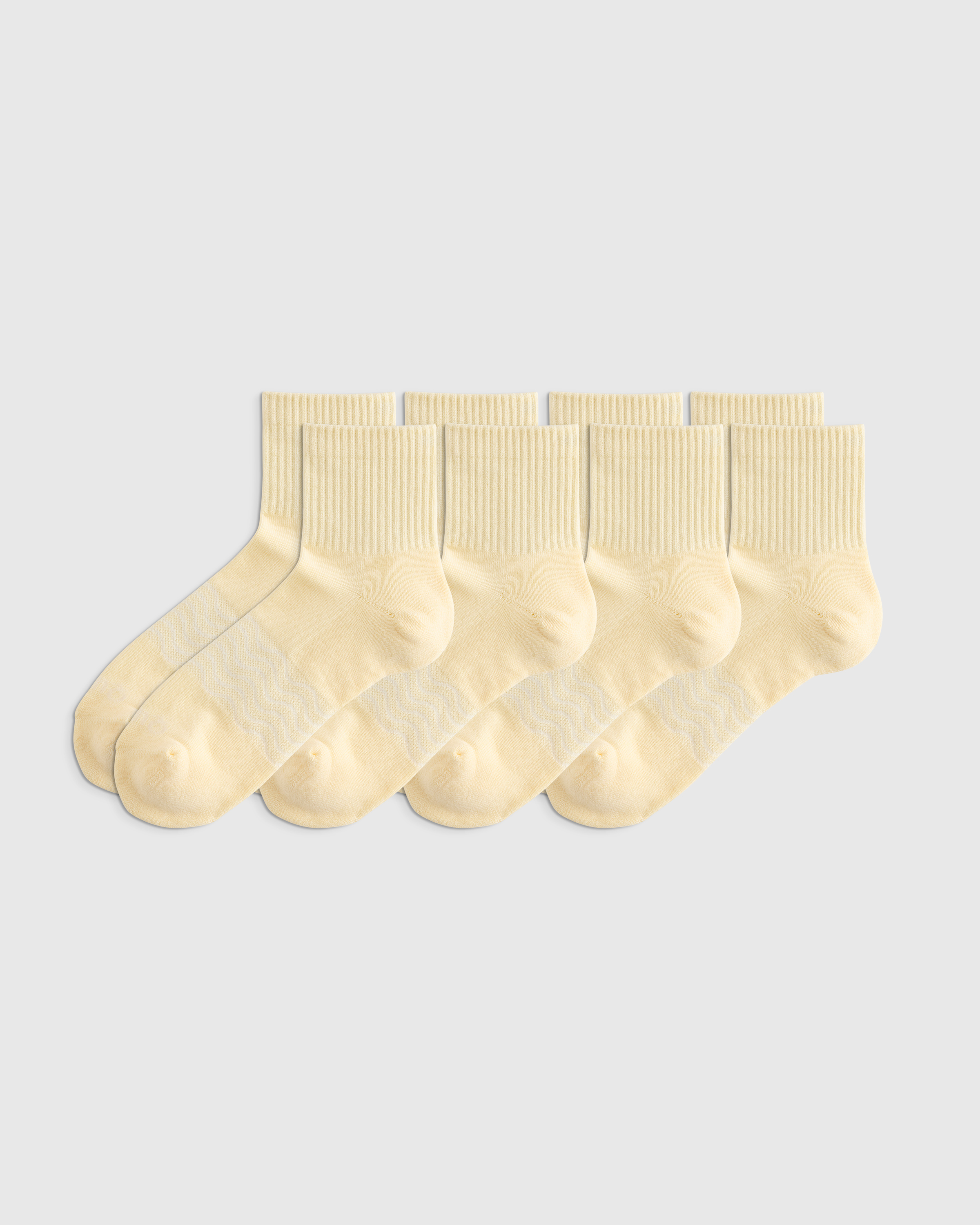 Everyday Cotton Solid Quarter Socks (4-Pack)