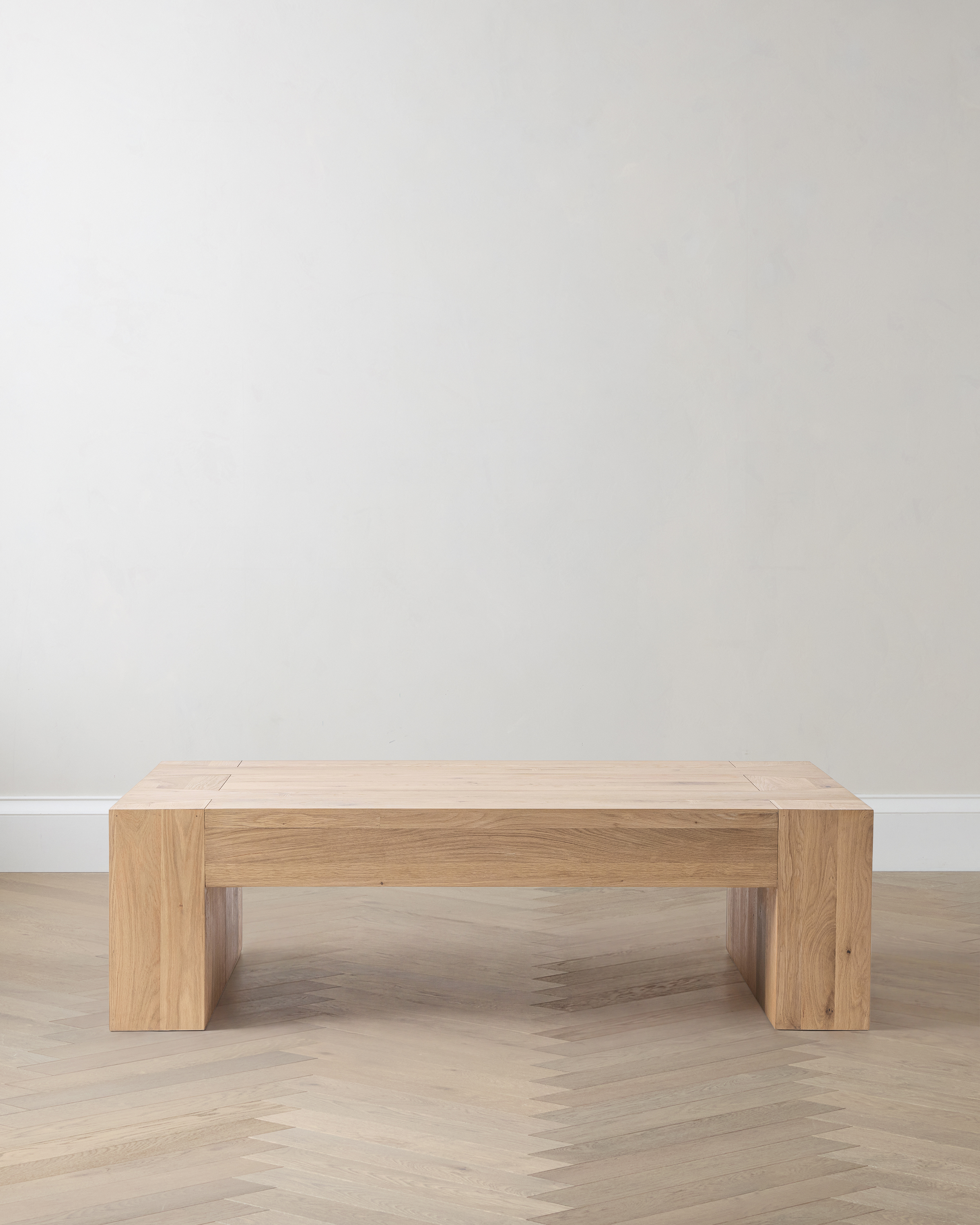 Reclaimed Oak Waterfall Coffee Table