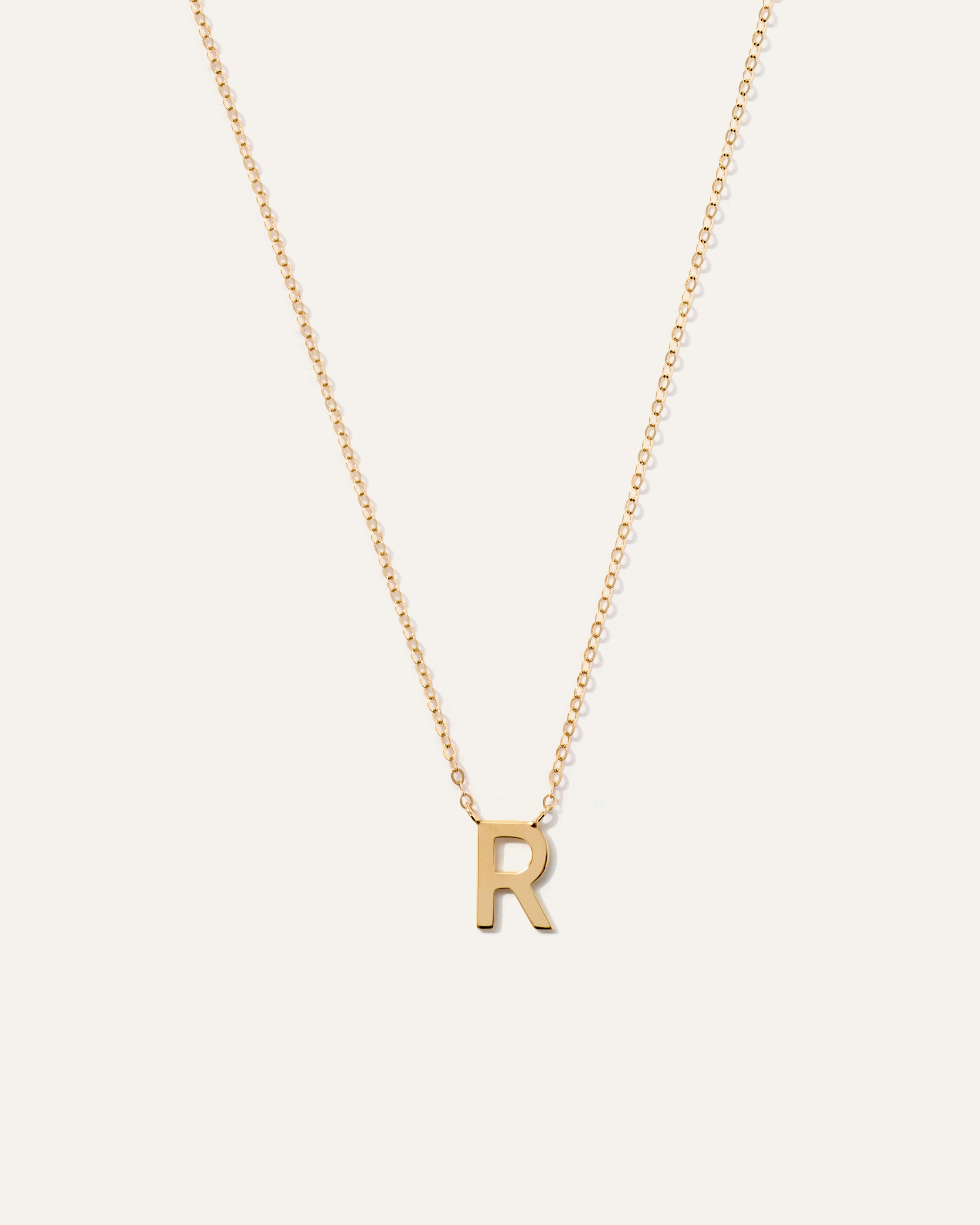 14K Gold Letter Necklace