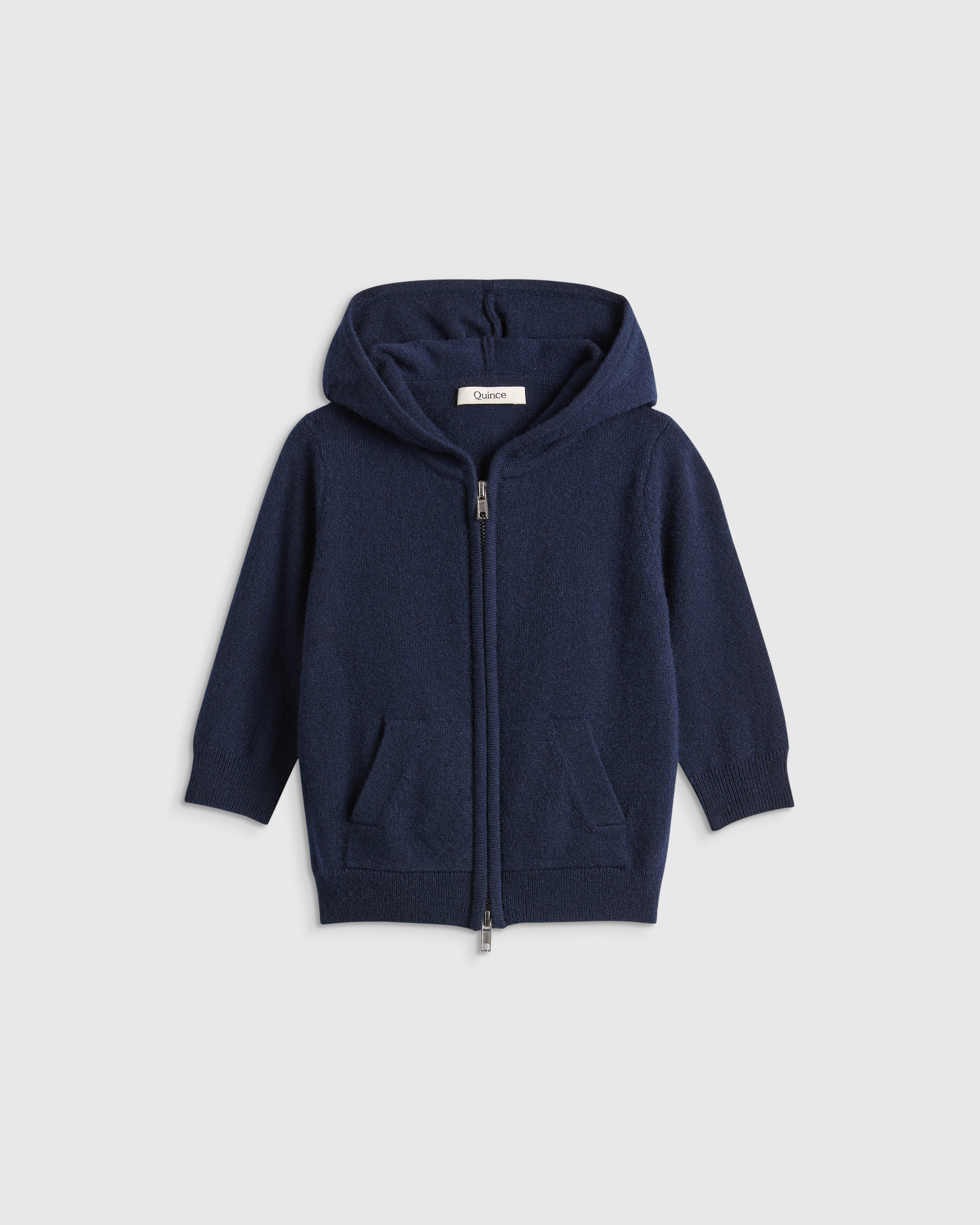 Washable Cashmere Full Zip Hoodie