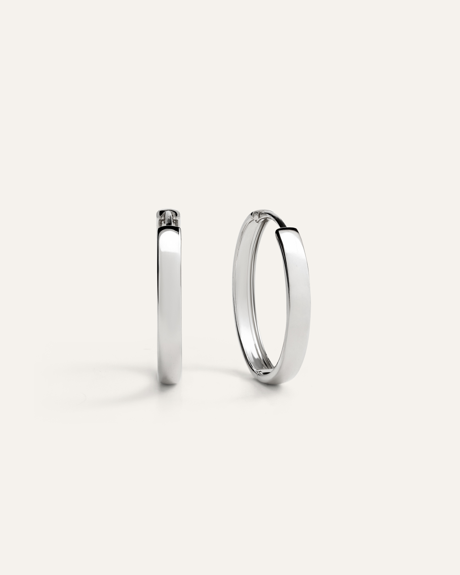 14K Gold Bold Hoops