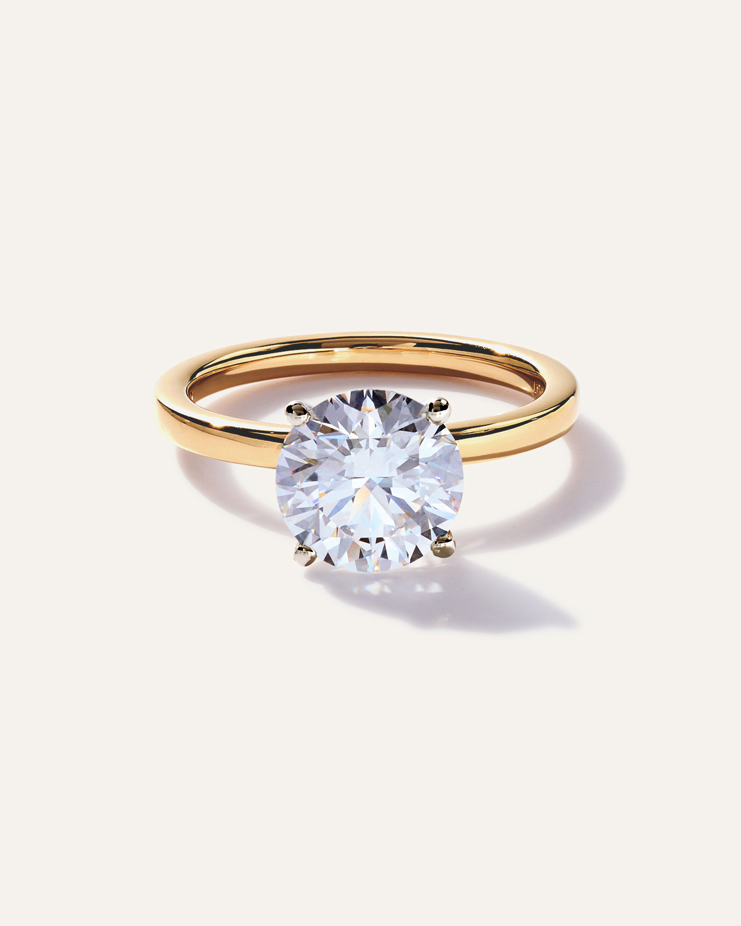 Lab Grown Diamond Round Comfort Fit Engagement Ring - 2.5ct
