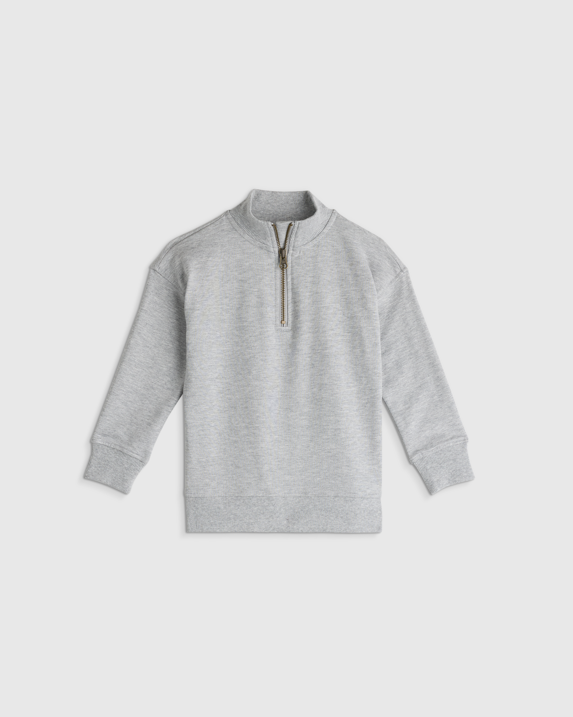 Organic Cotton French Terry Quarter-Zip