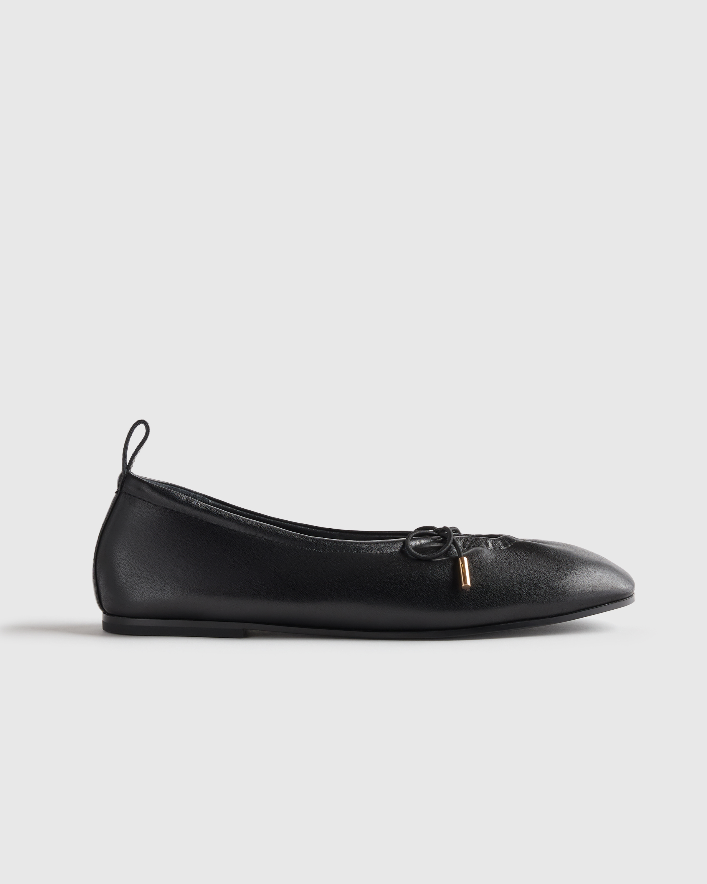 Italian Leather Keyhole Ballet Flat