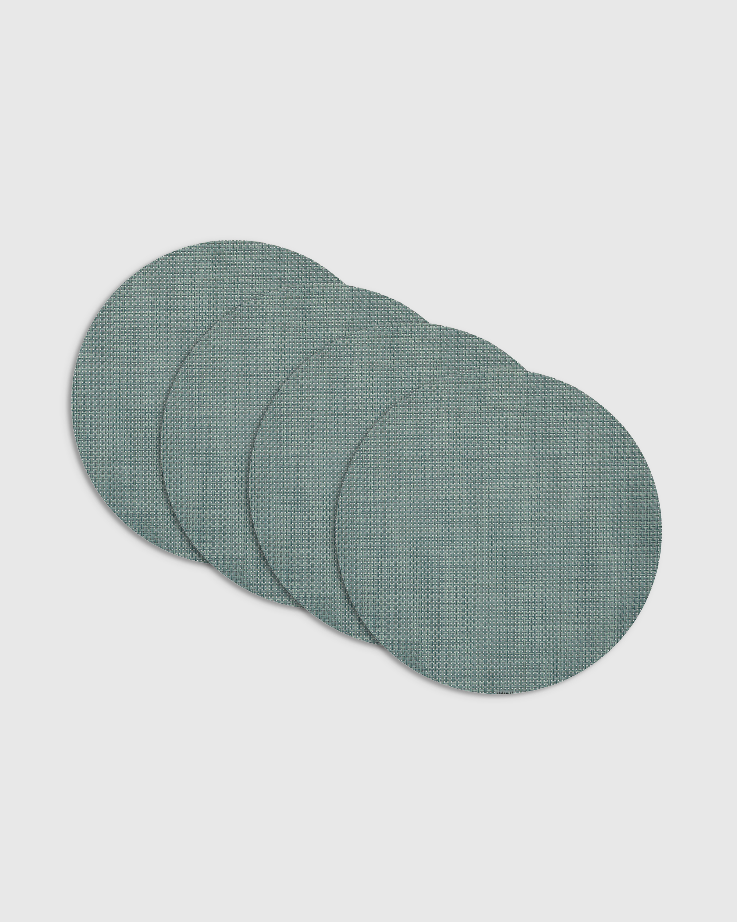 Basketweave Easy-Care Round Placemat, Set of 4 by Chilewich