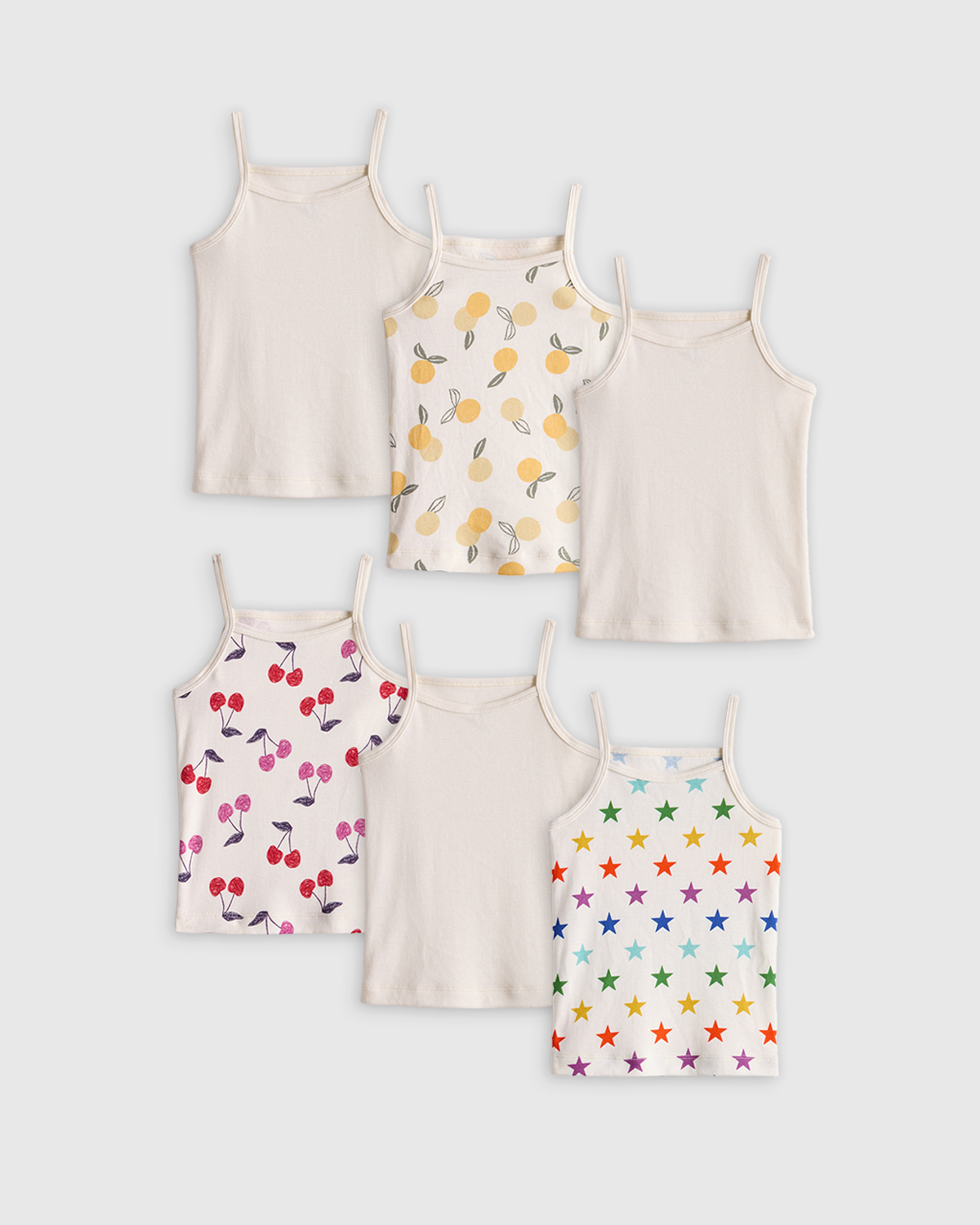 100% Organic Cotton Cami 6-Pack