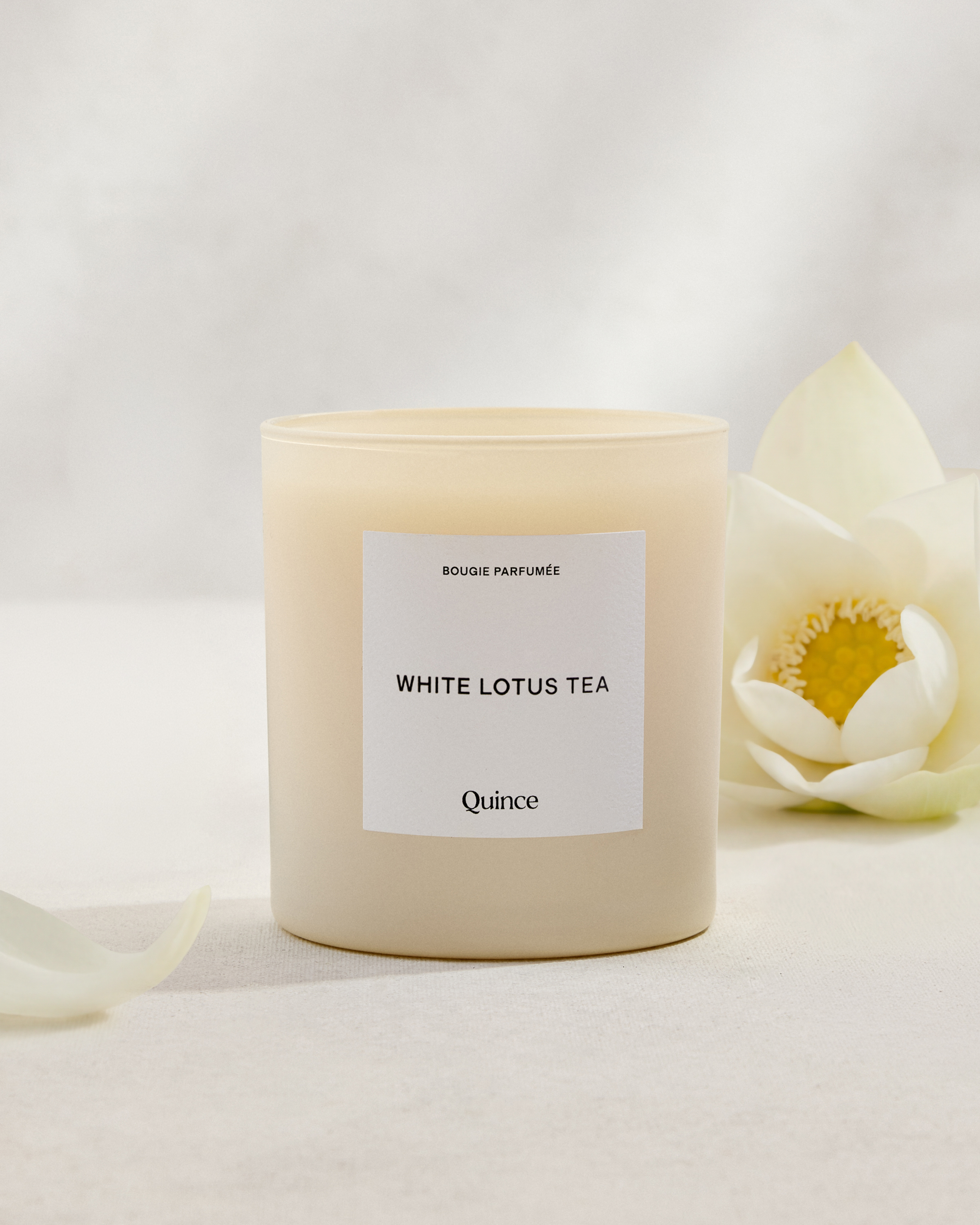 White Lotus Tea Candle
