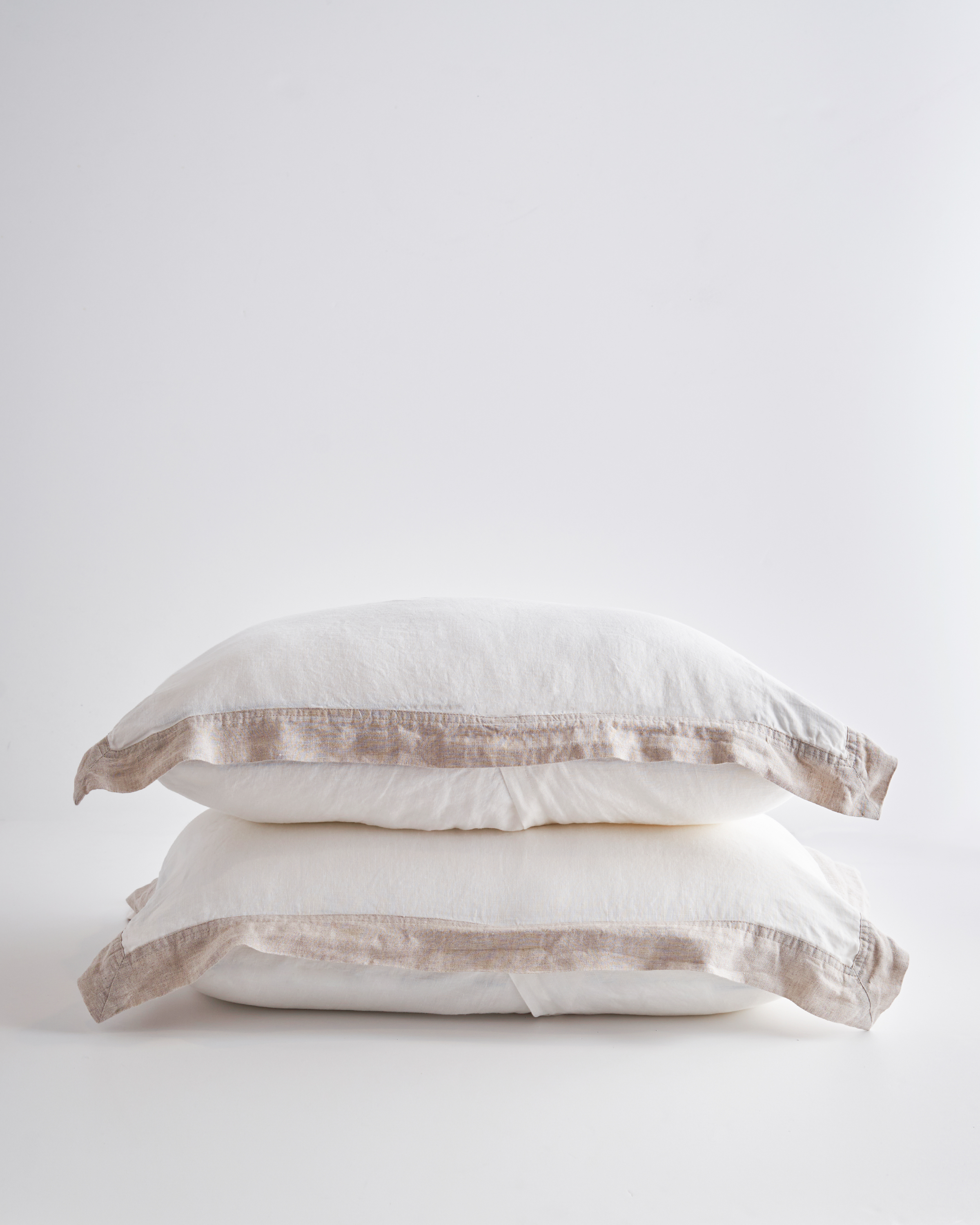 European Linen Bordered Sham Set
