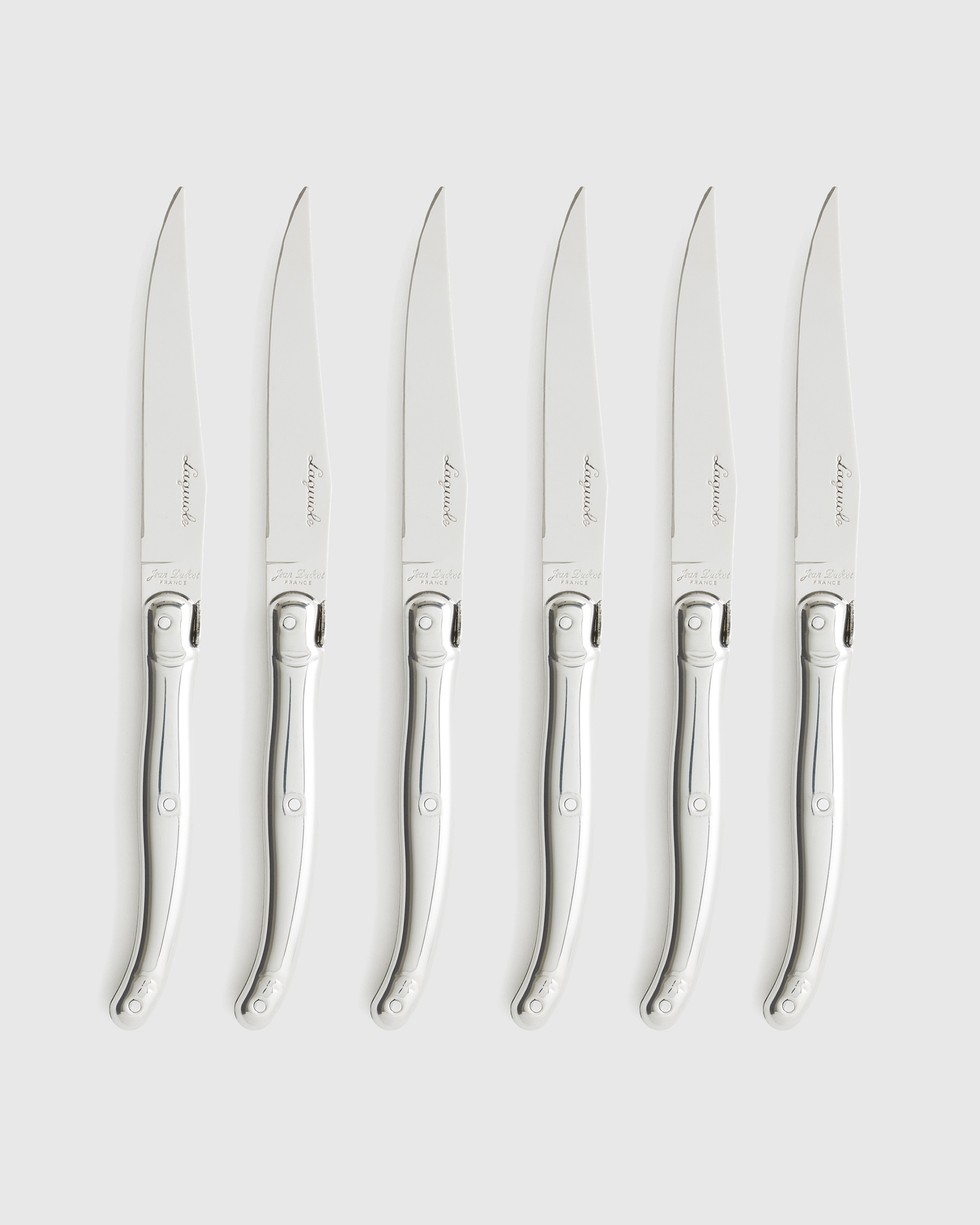 Jean Dubost Laguiole Stainless Steel Steak Knives (Set of 6)
