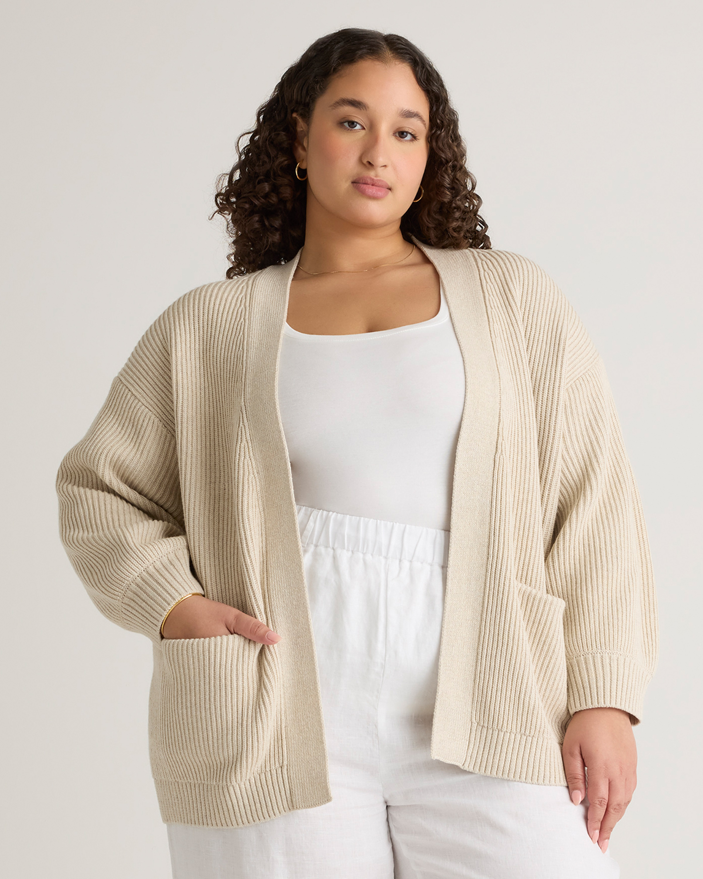 100% Organic Cotton Oversized Cardigan
