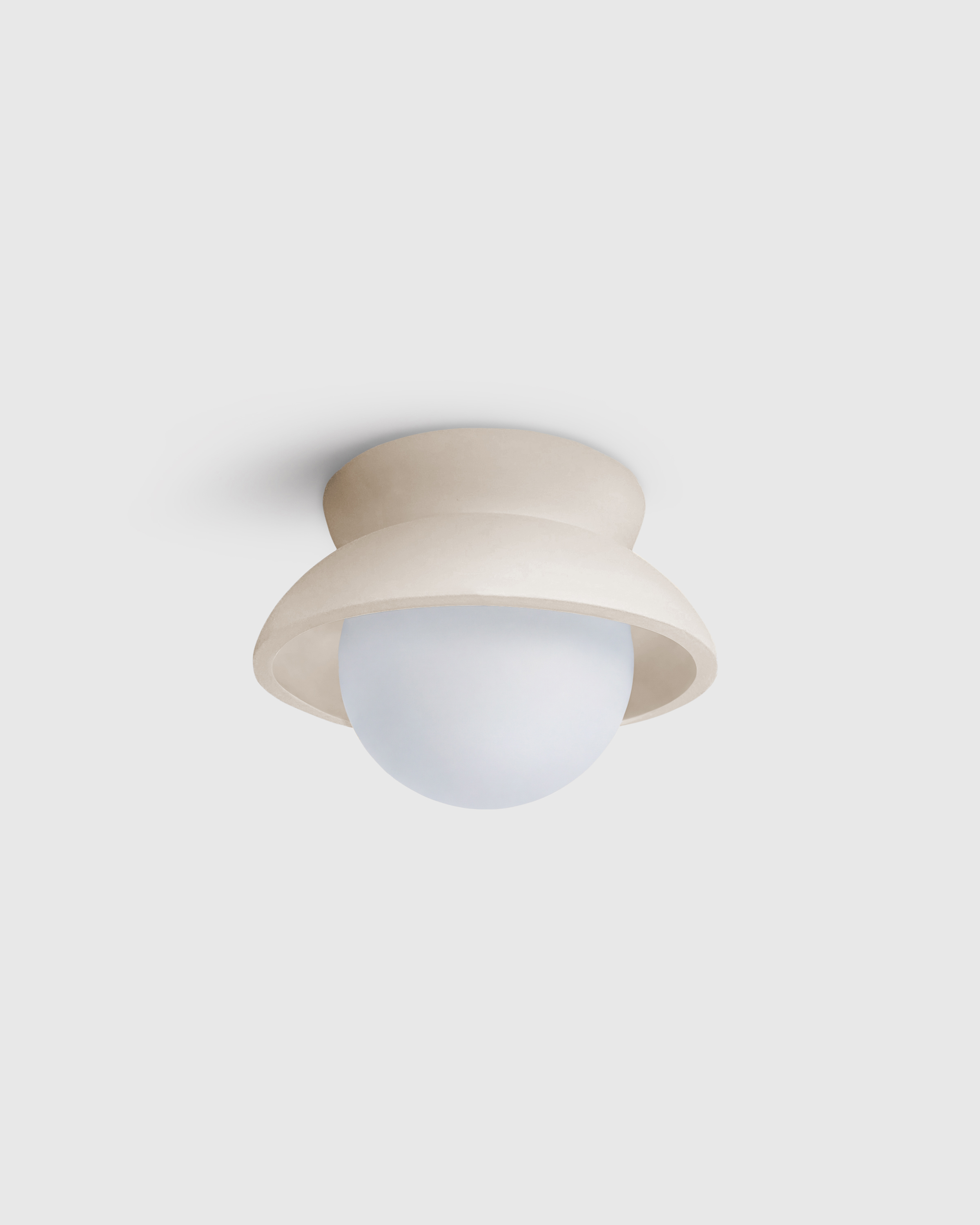 Classic Ceramic and Glass Globe Sconce