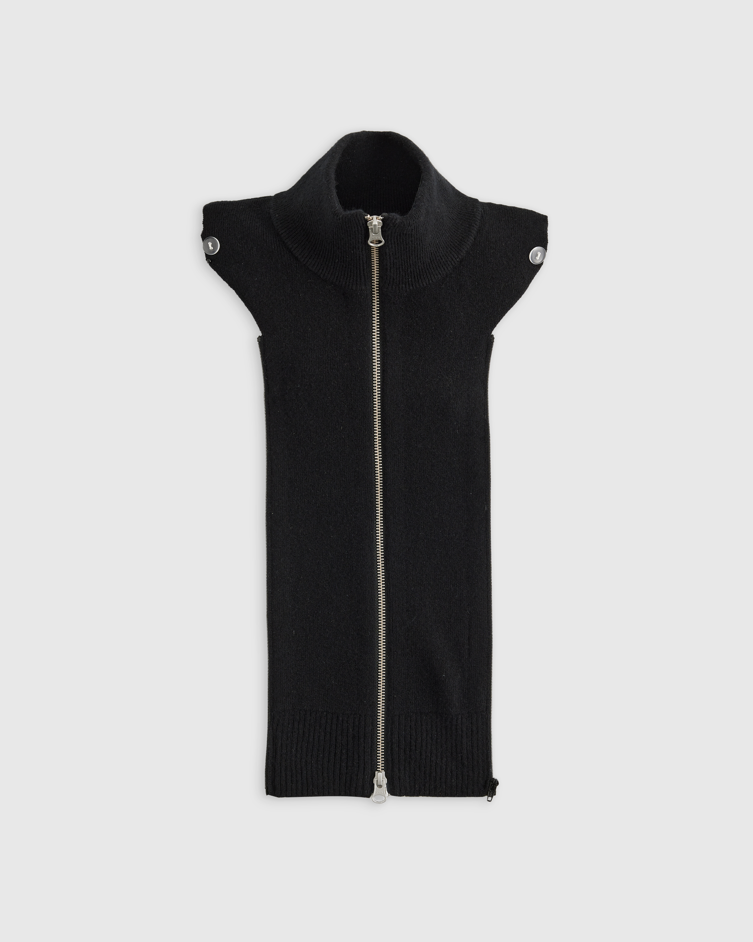 100% Mongolian Cashmere Ribbed Collar Blazer Insert