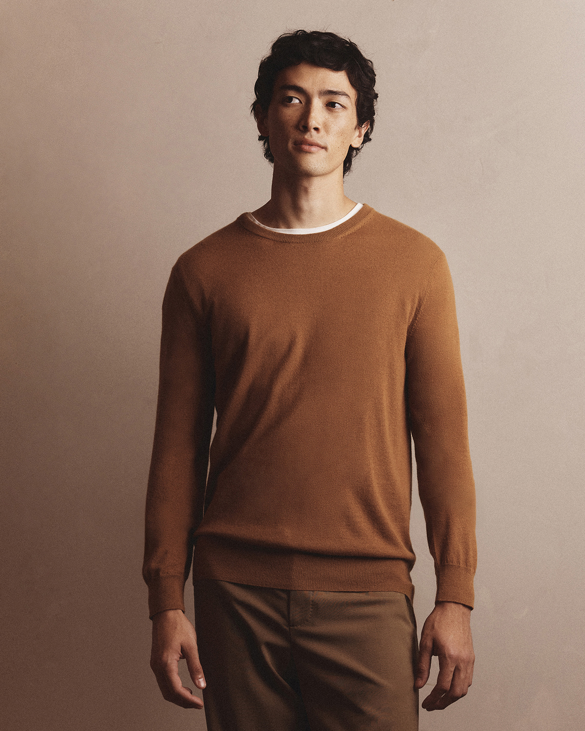 100% Vicuña Crewneck Sweater