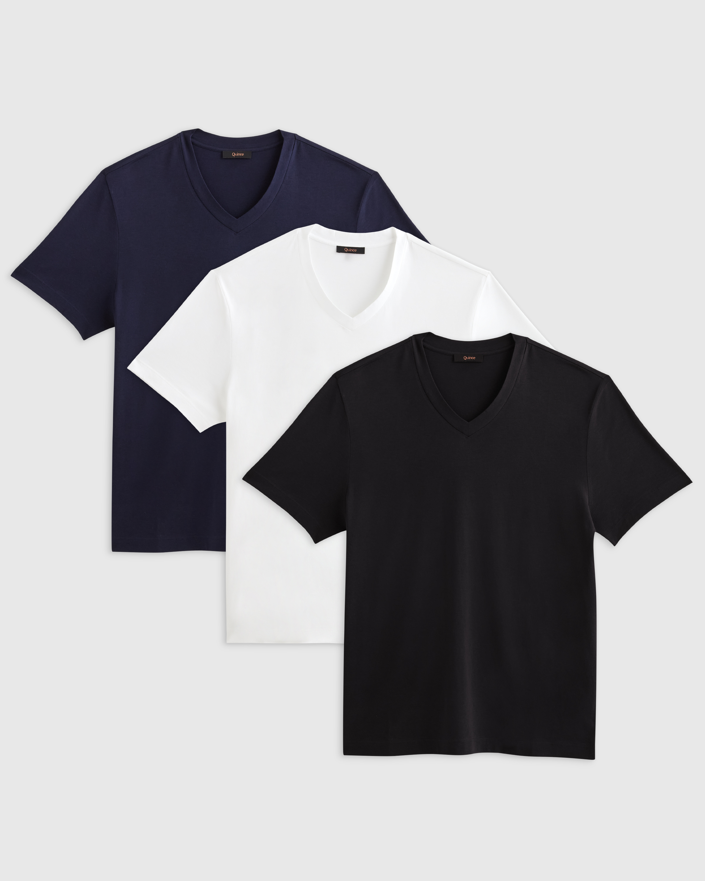Luxe V-Neck Tee 3-Pack Bundle