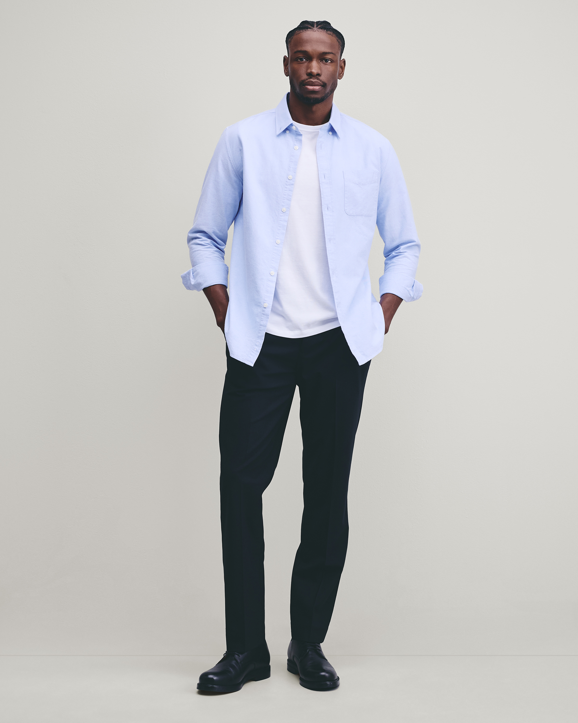Stretch Wool Dress Pants - Straight