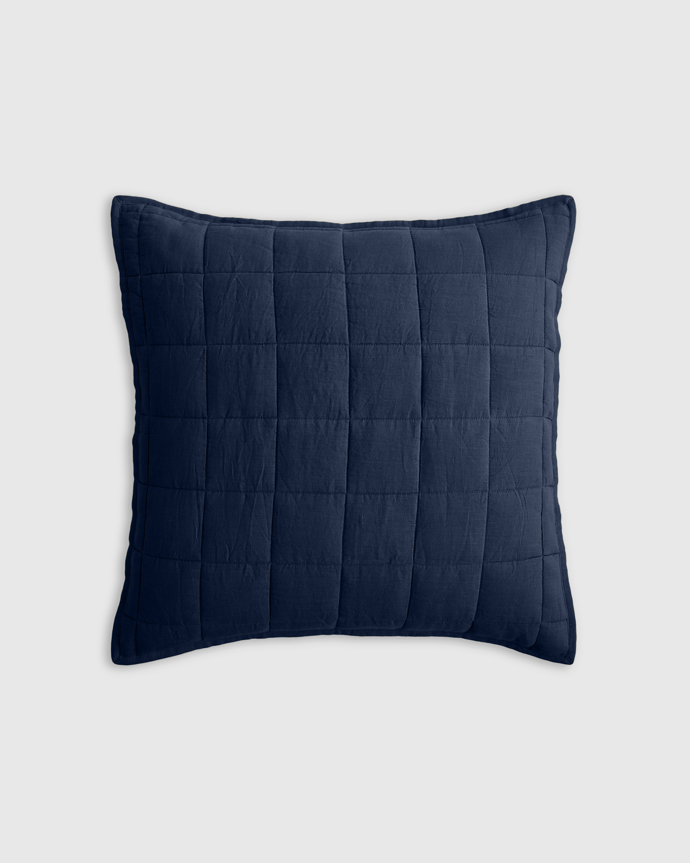 European Linen Box Quilted Euro Sham