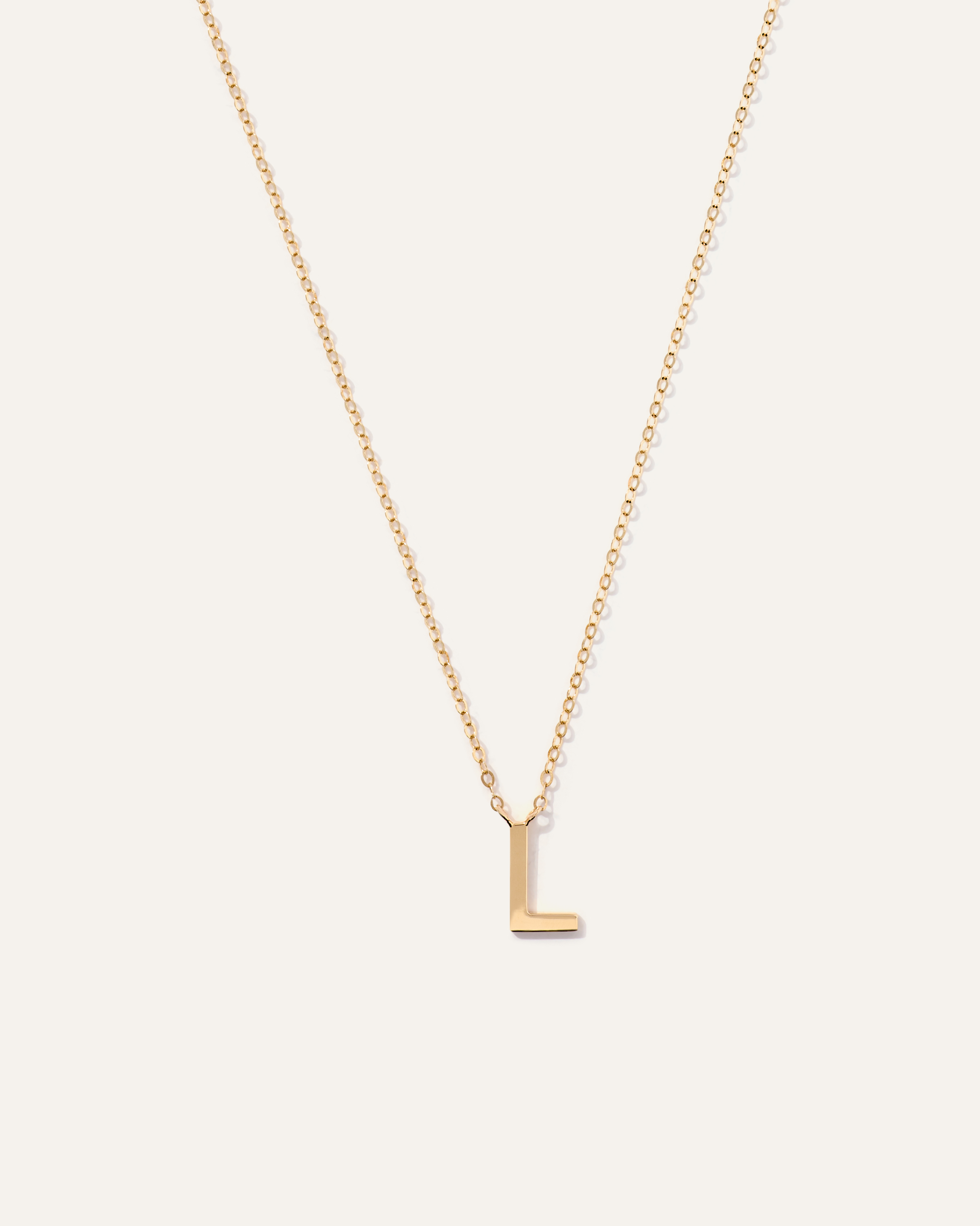14K Gold Letter Necklace