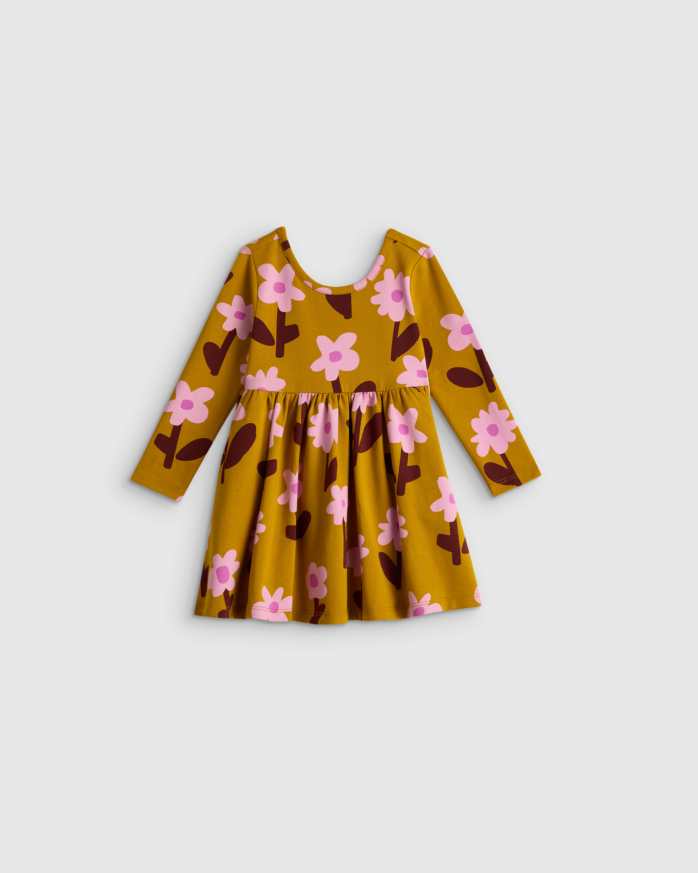 Organic Cotton Long Sleeve Skater Dress