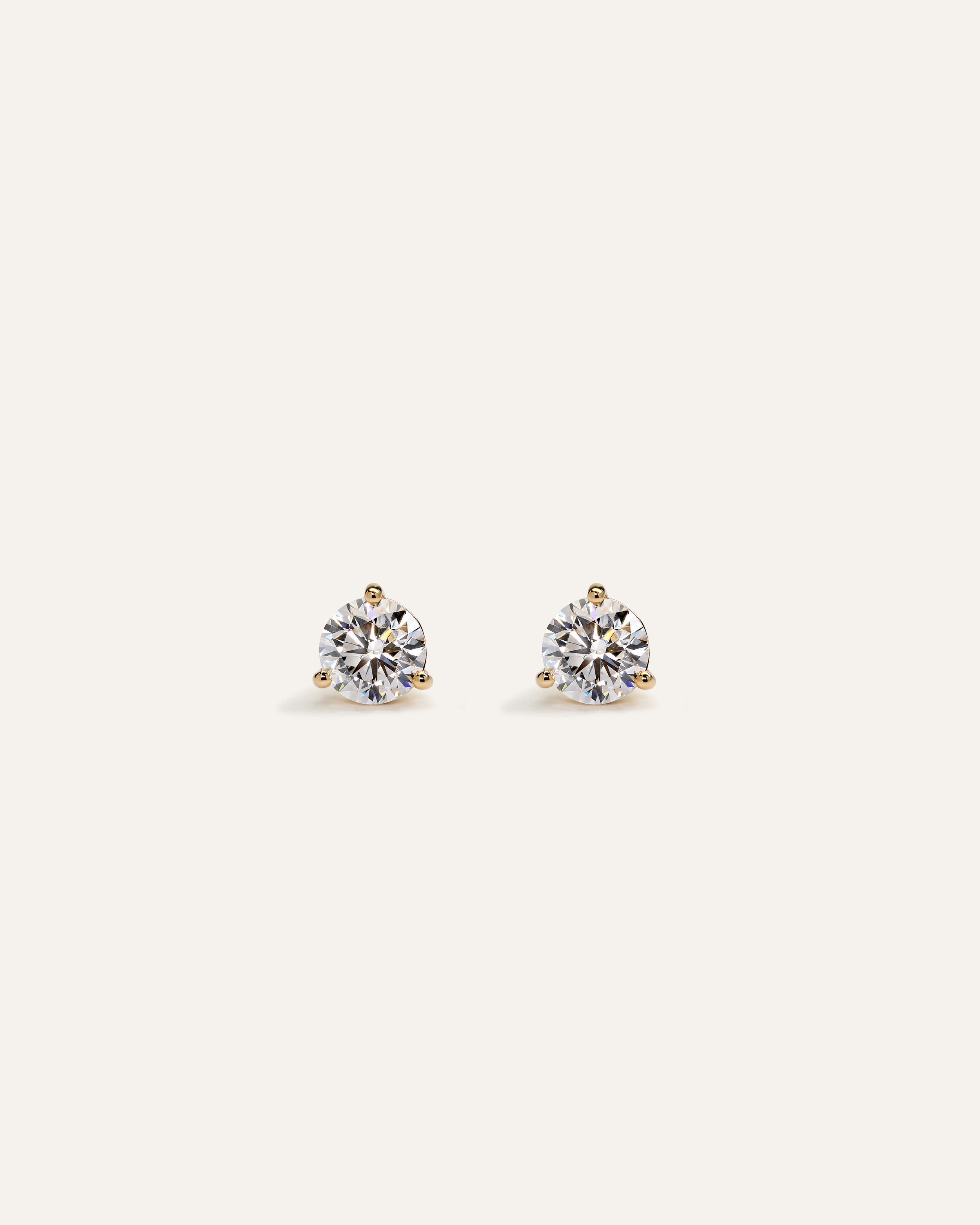 14K Gold Lab Grown Diamond Martini Studs - 0.50ctw