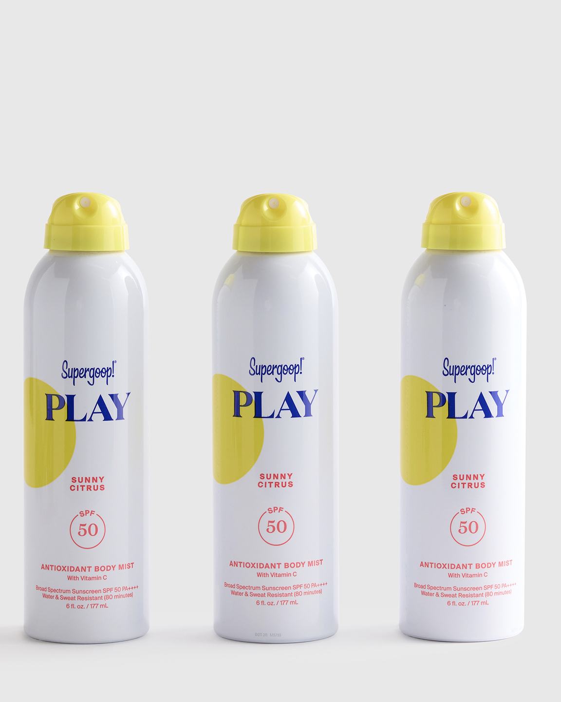 PLAY Antioxidant Body Mist SPF 50 with Vitamin C (3-Pack) by Supergoop!