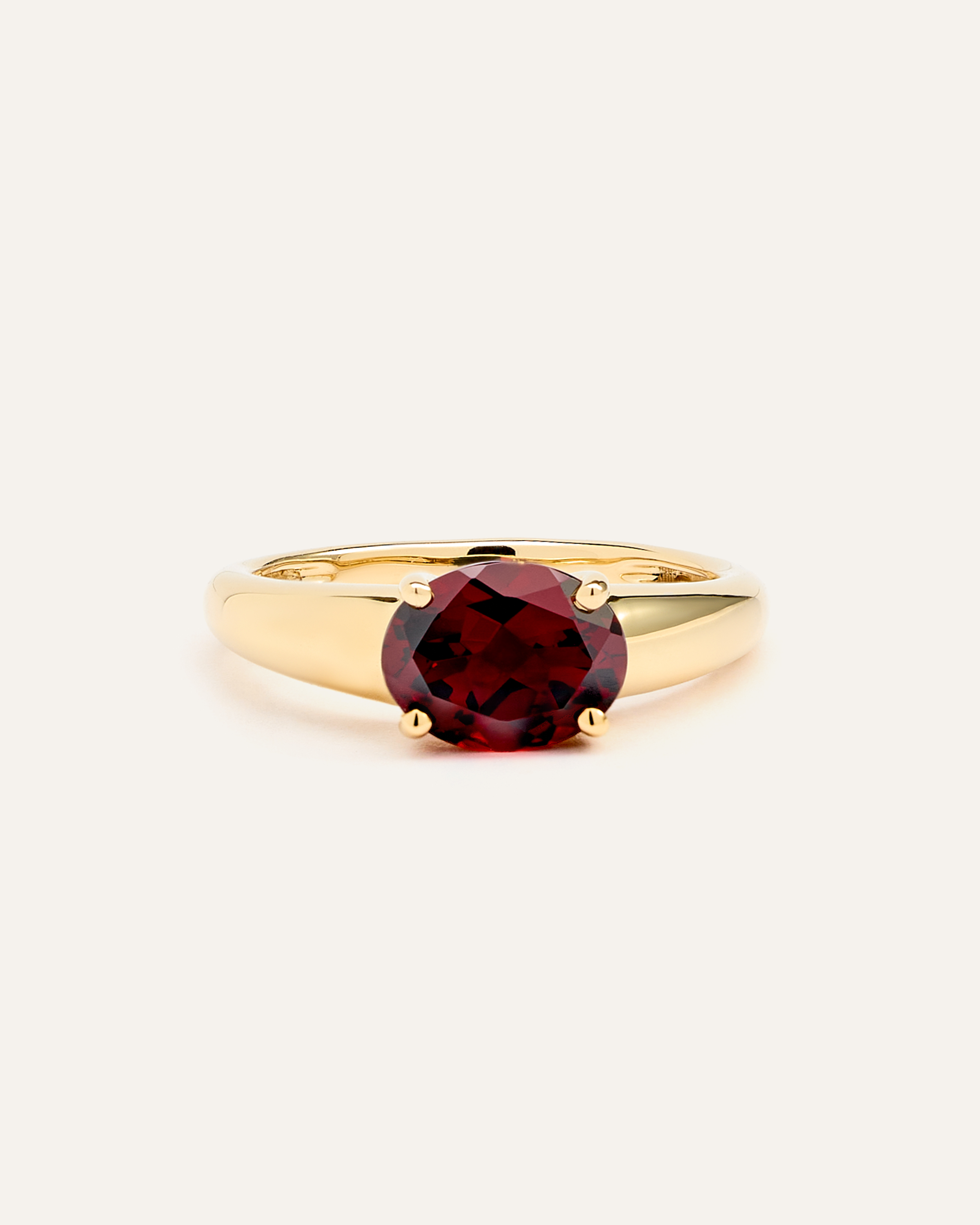 14K Gold Gemstone Vintage Inspired Ring