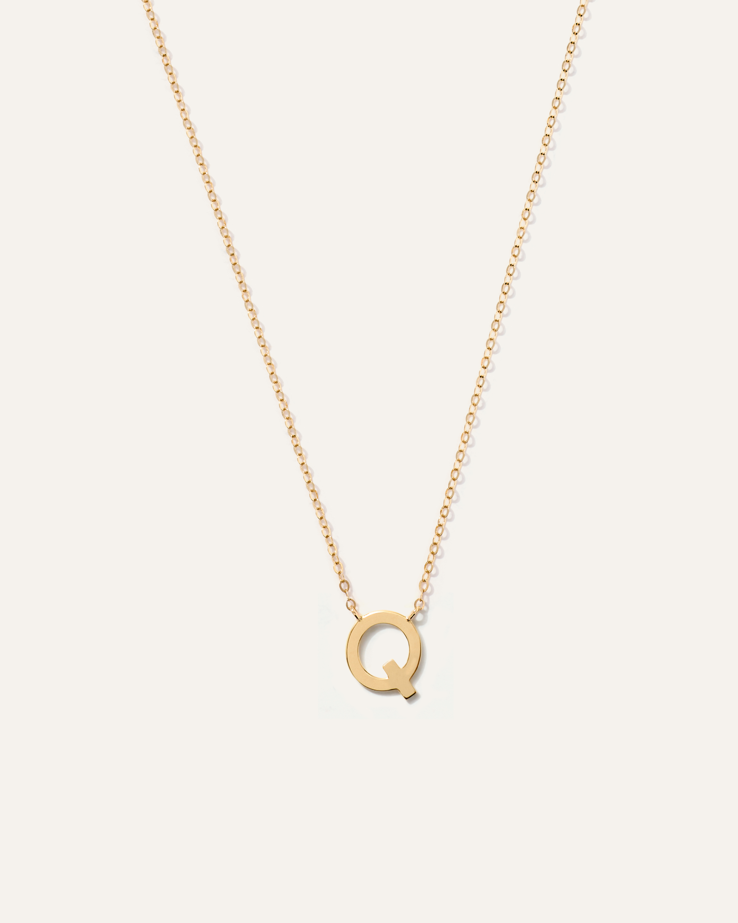 14K Gold Letter Necklace
