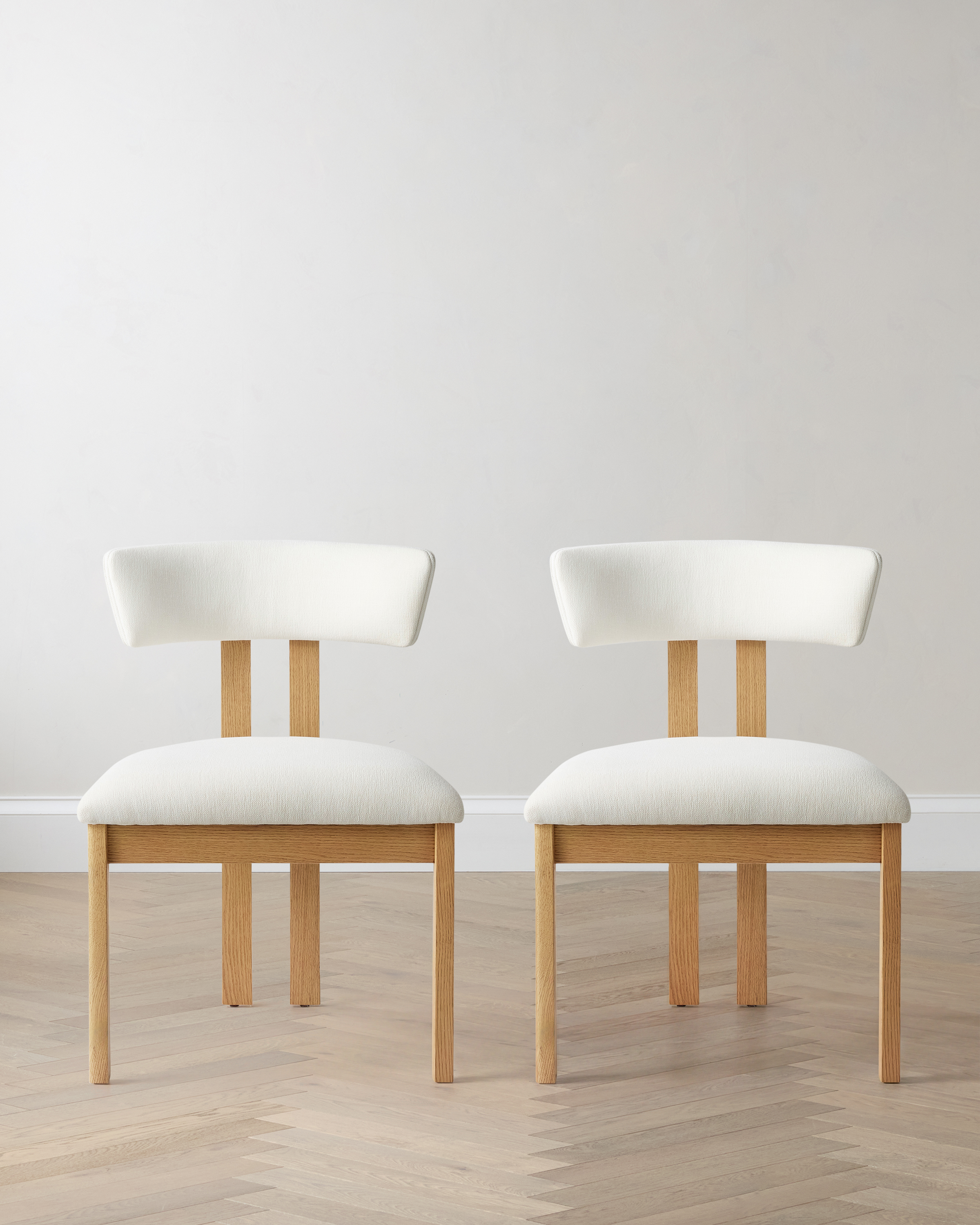Solid Wood and Performance Fabric Dining Chair (Set of 2)
