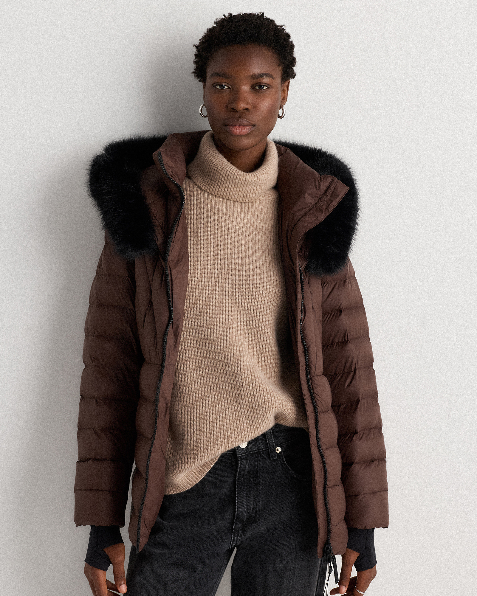 Responsible Down Belted Puffer Coat