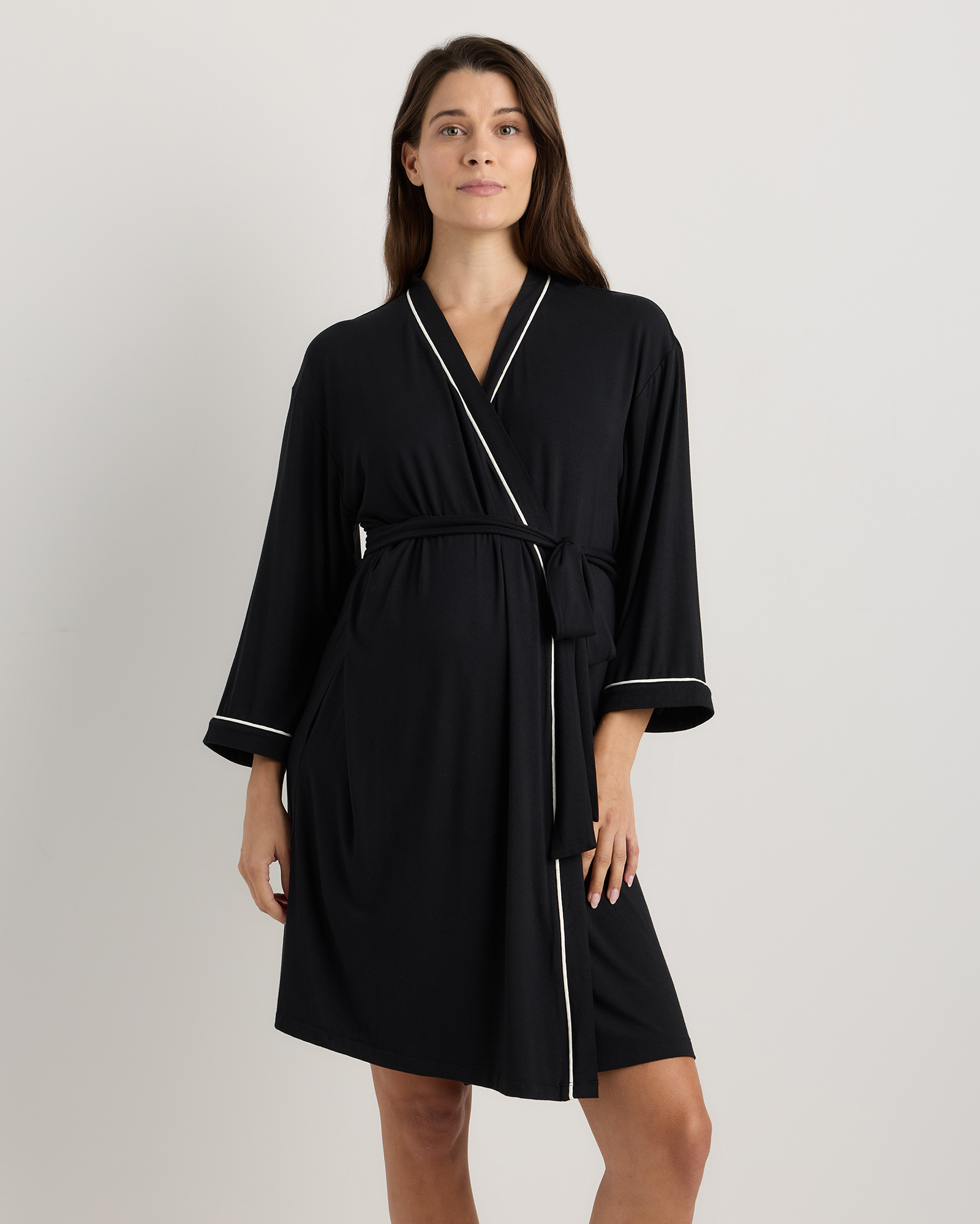 Bamboo Jersey Maternity Robe