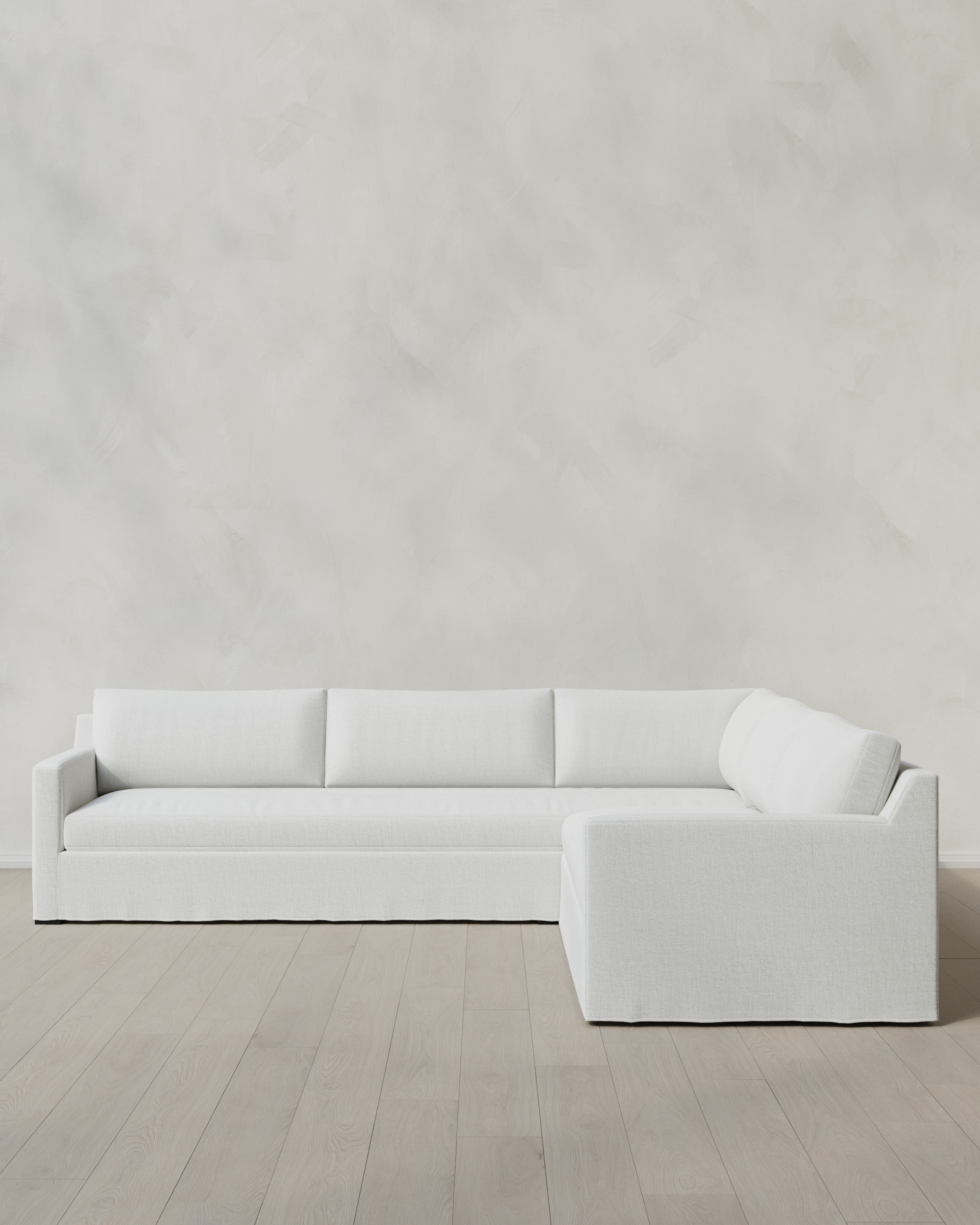 Ellery Slipcover L Sectional in Performance Linen