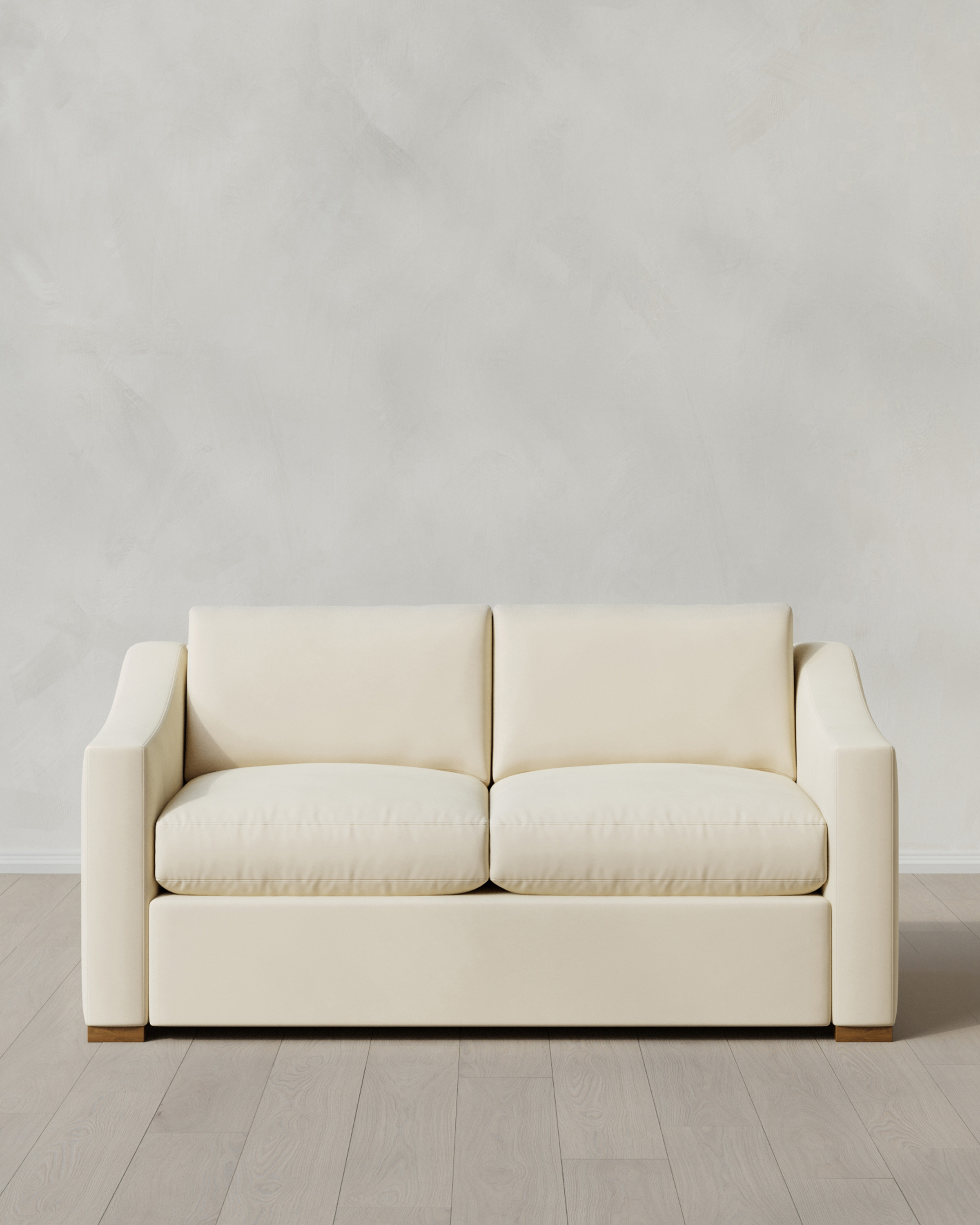 Hollis Slope Arm Sofa in Performance Velvet