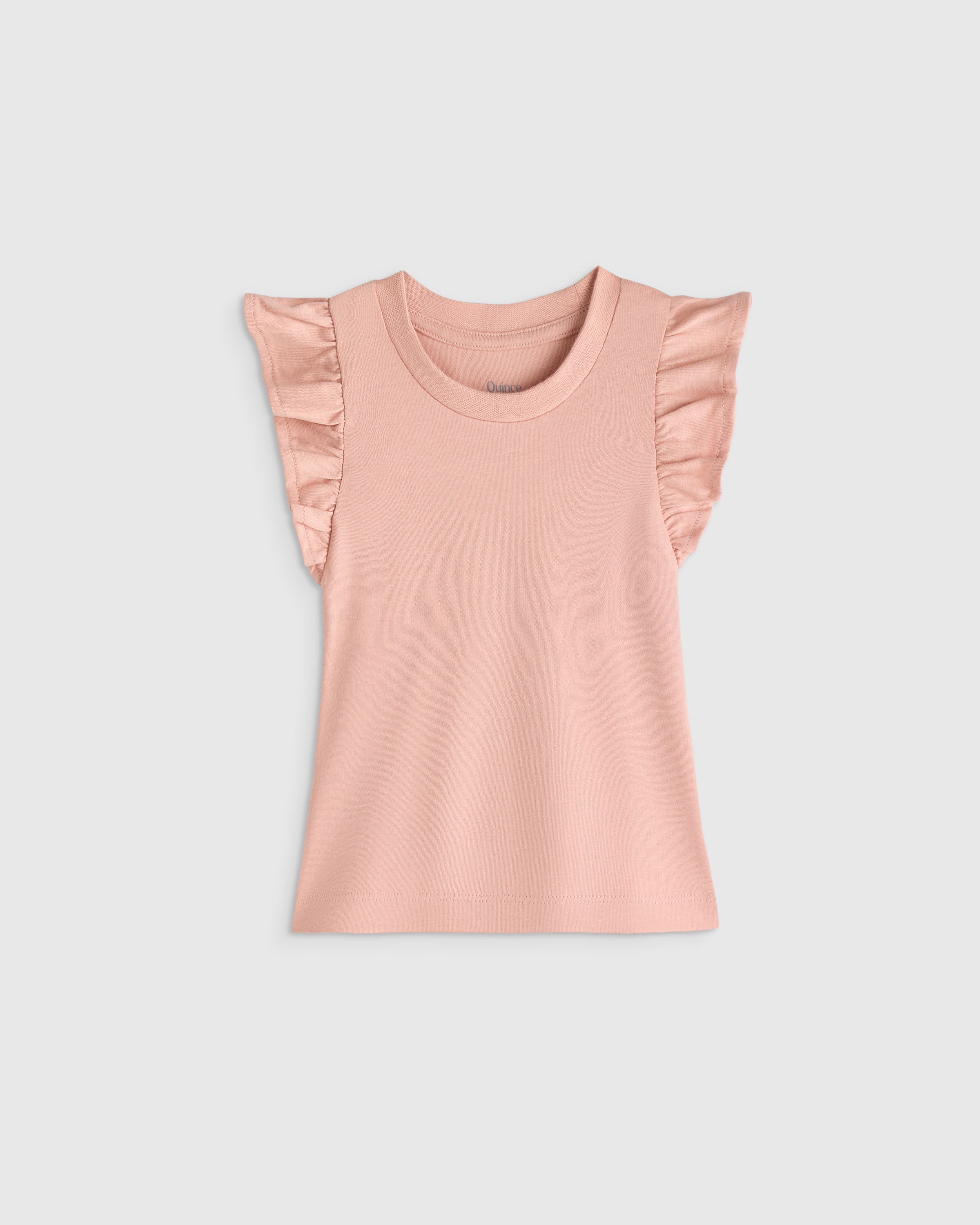 Ruffle Sleeve Organic Cotton Top