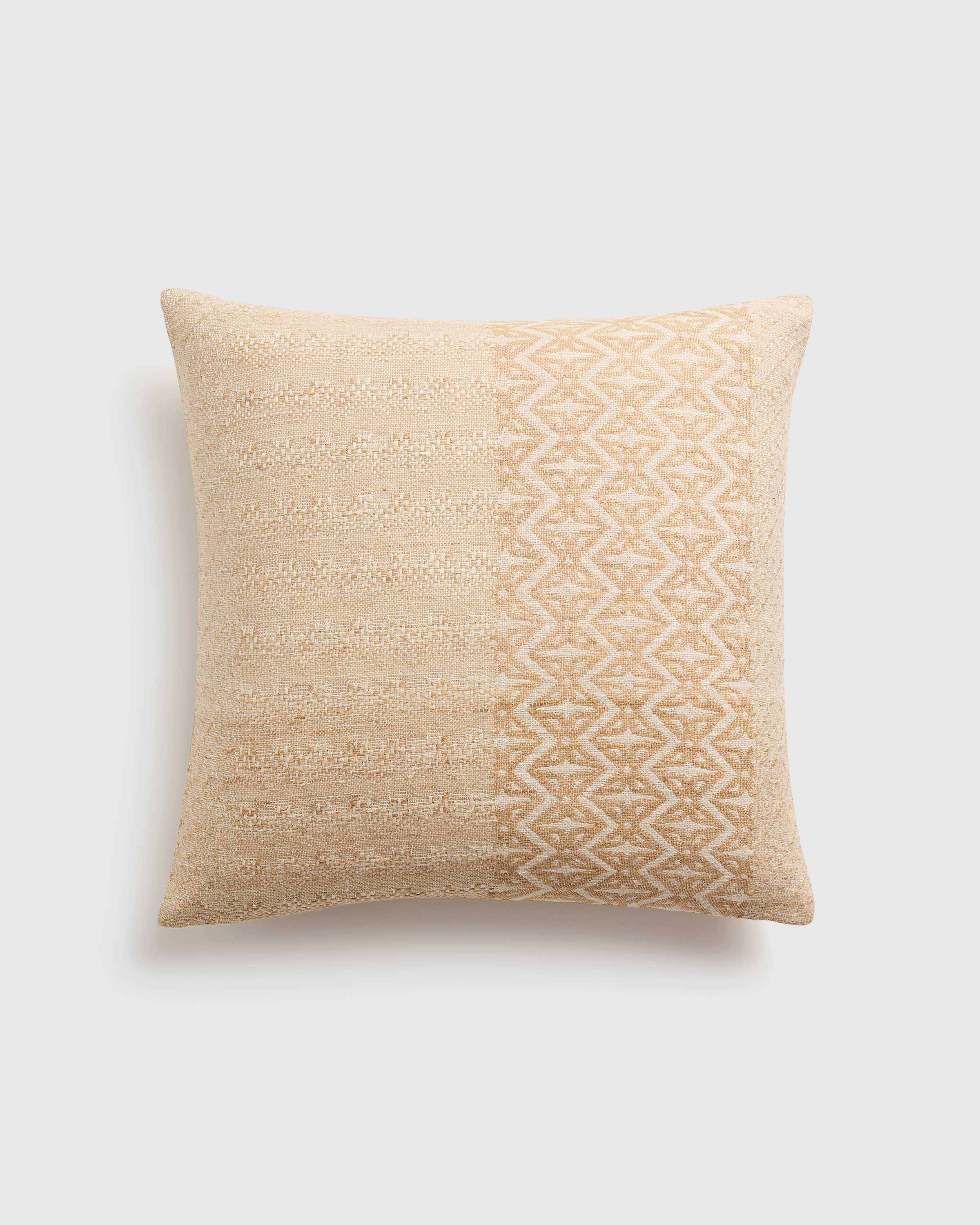 Geometric Silk Blend Pillow Cover