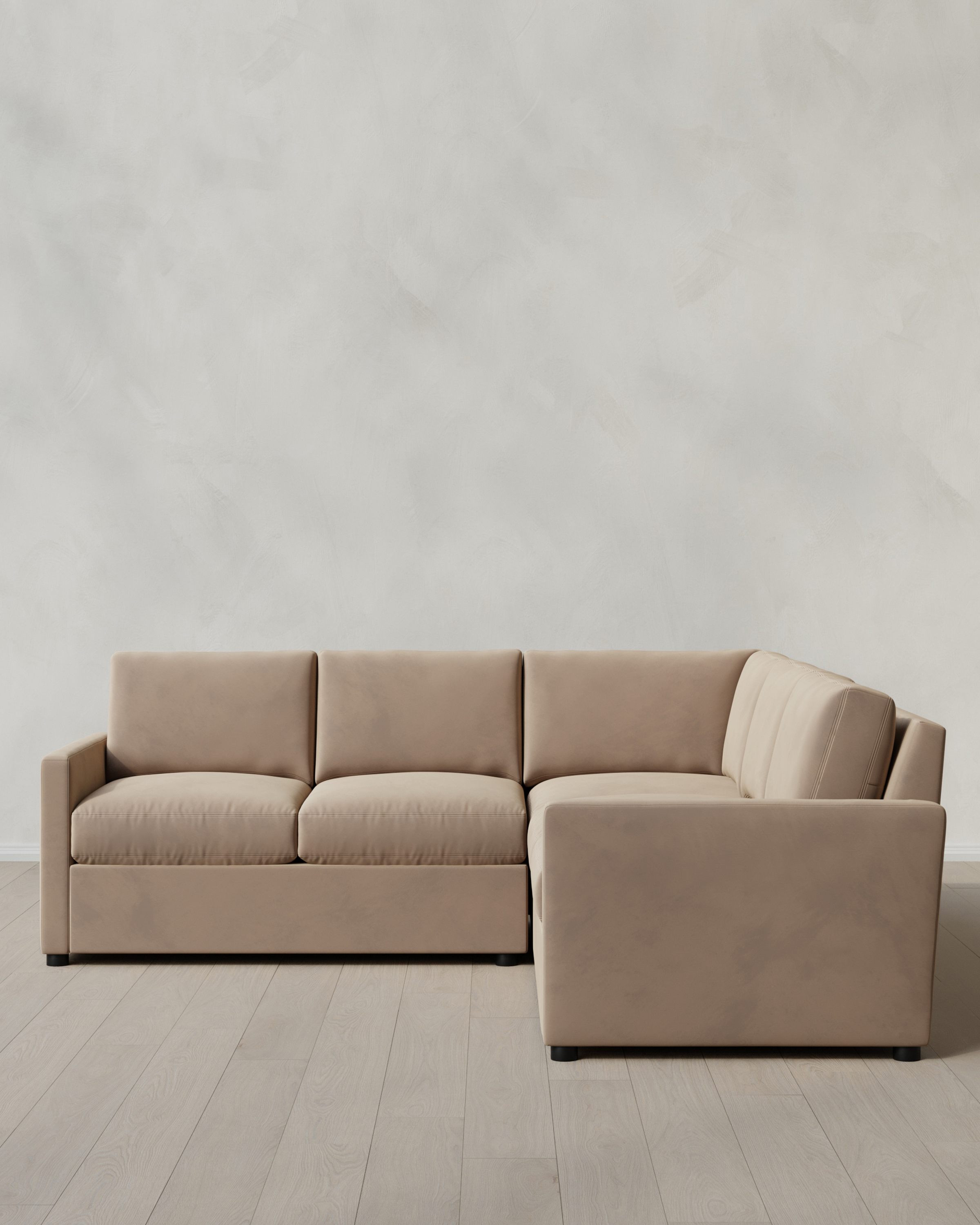 Brennan L Sectional in Performance Velvet