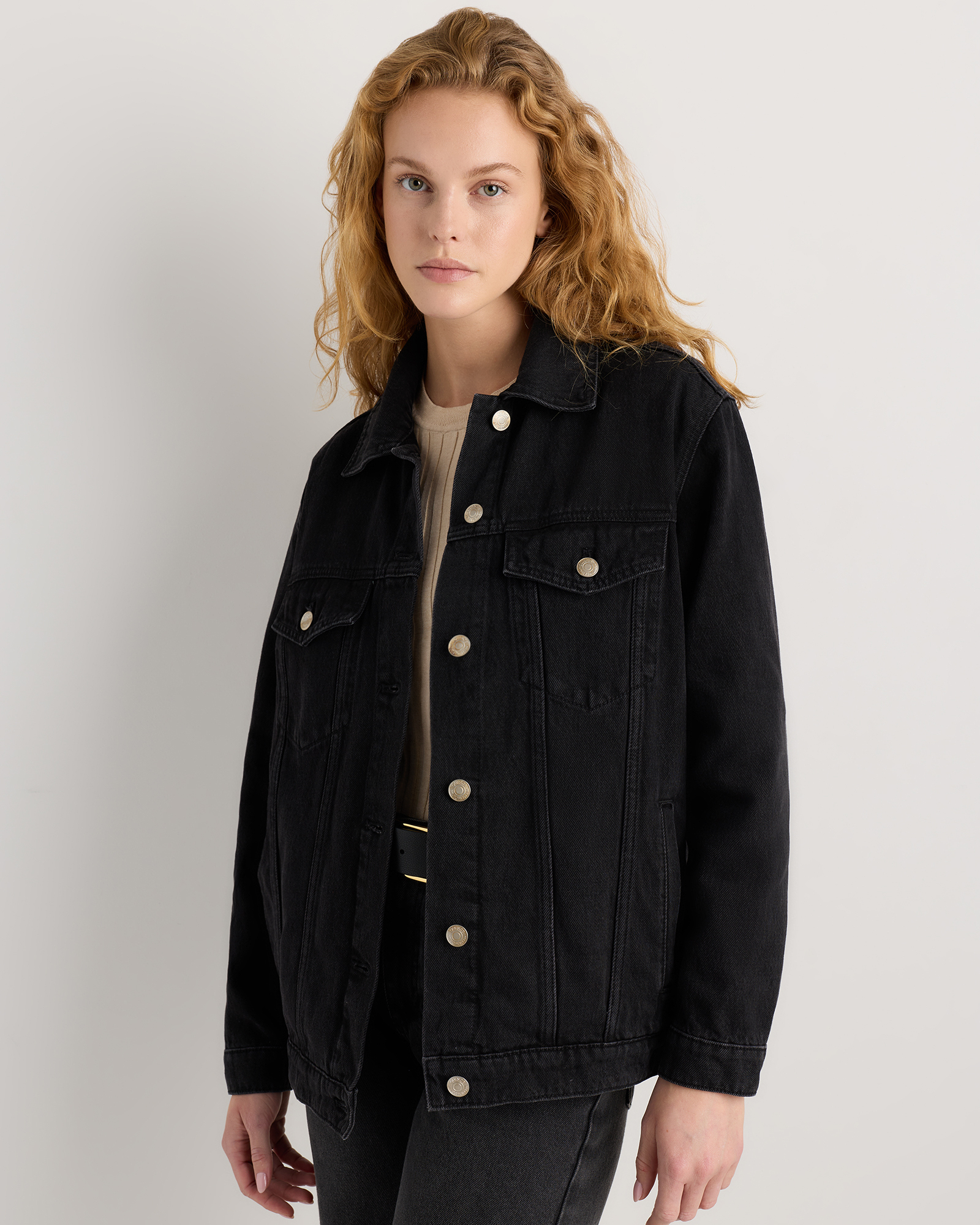 100% Organic Cotton Oversized Denim Jacket